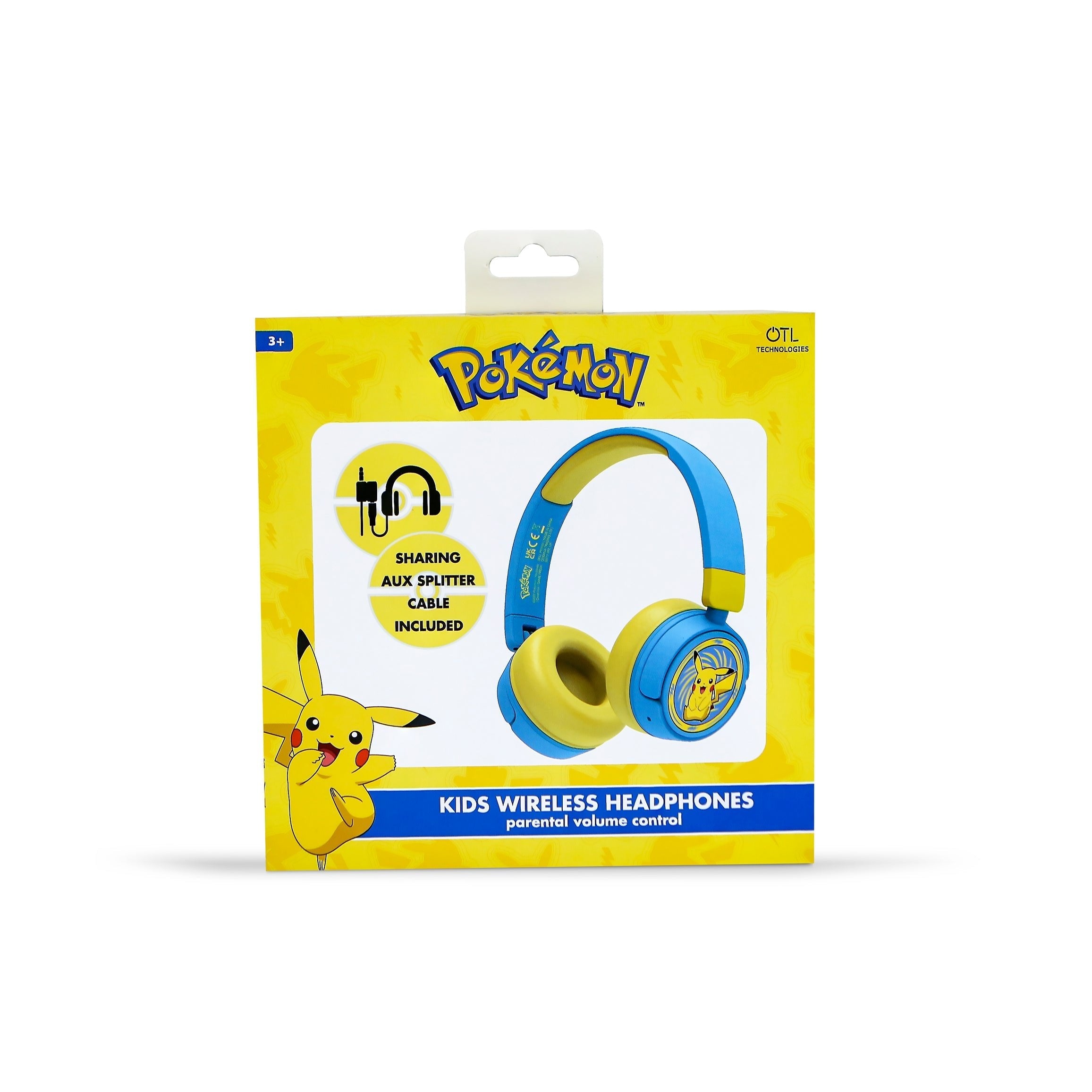 Auriculares Inalambricos Infantiles Pikachu Pokemon
