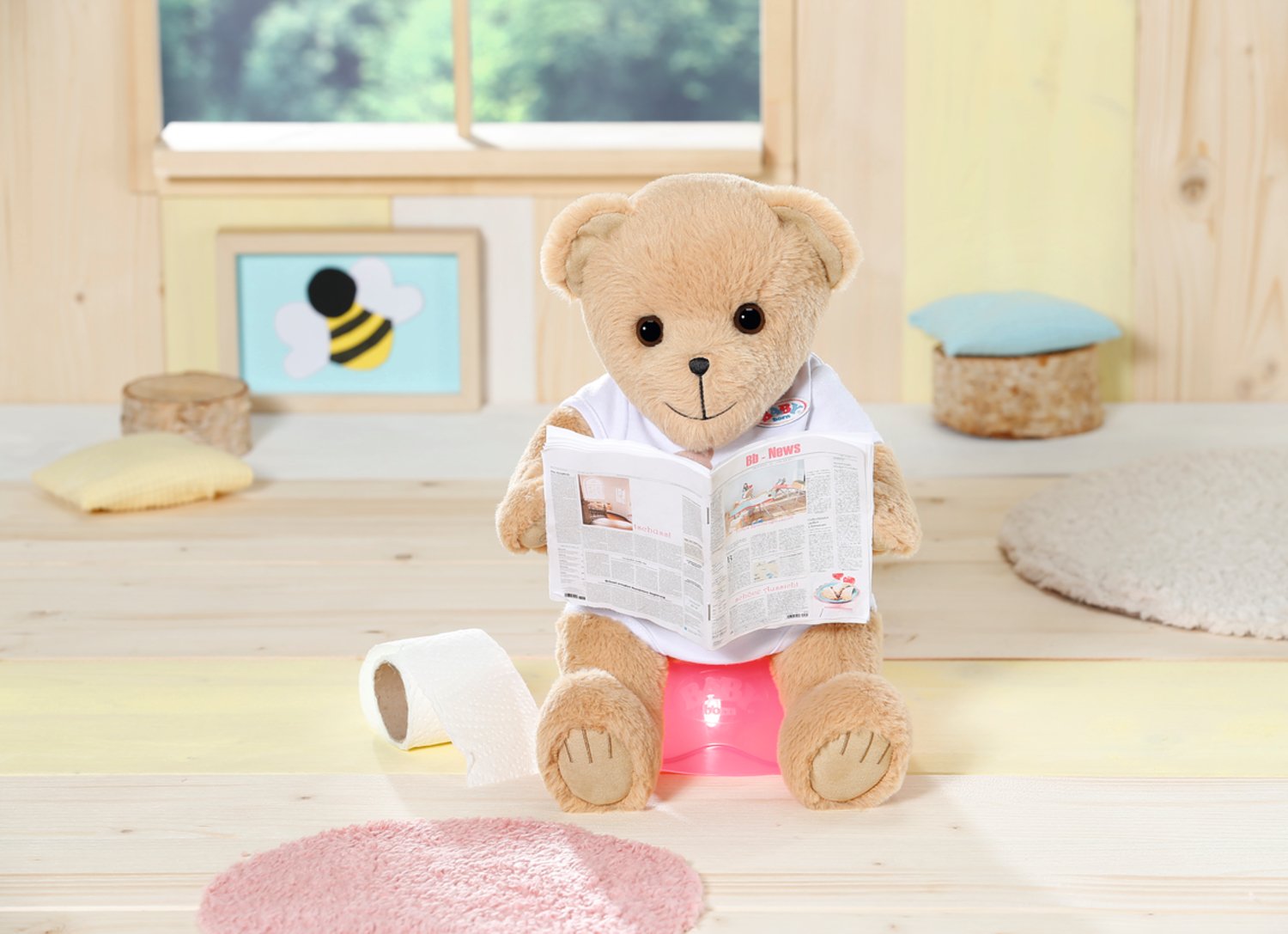 Muñeco Peluche Osito Blanco Baby Born 36cm
