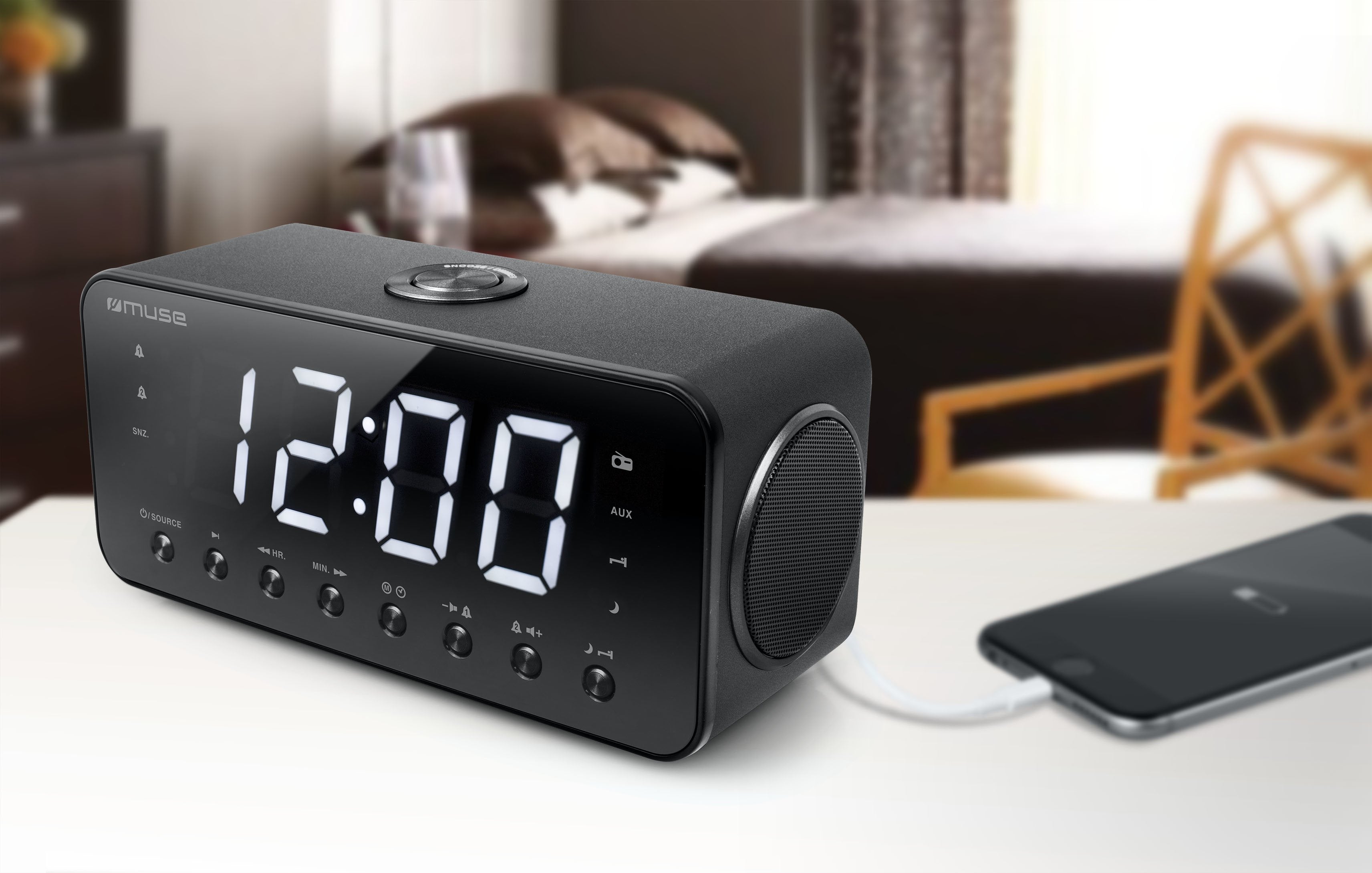 EAN 3700460204433 - Muse M-192 CR Reloj Digital Negro imagen 5