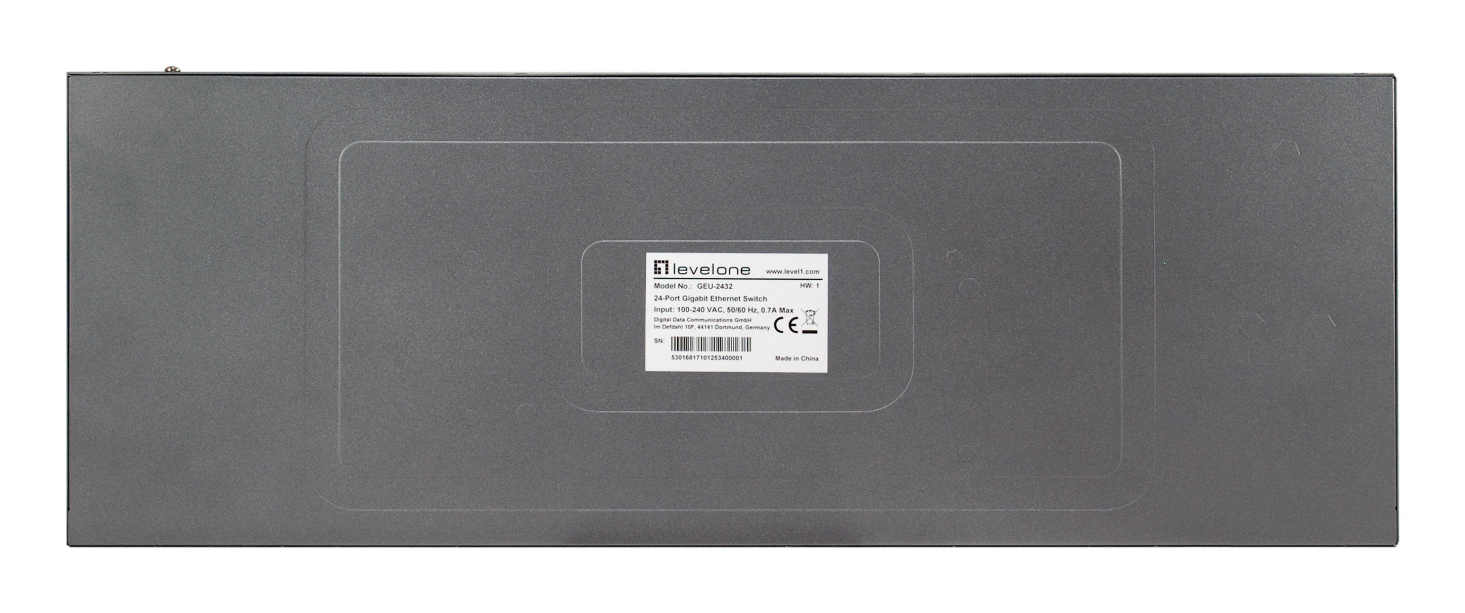 Levelone Switch 24xge 19" Unmanaged Metall