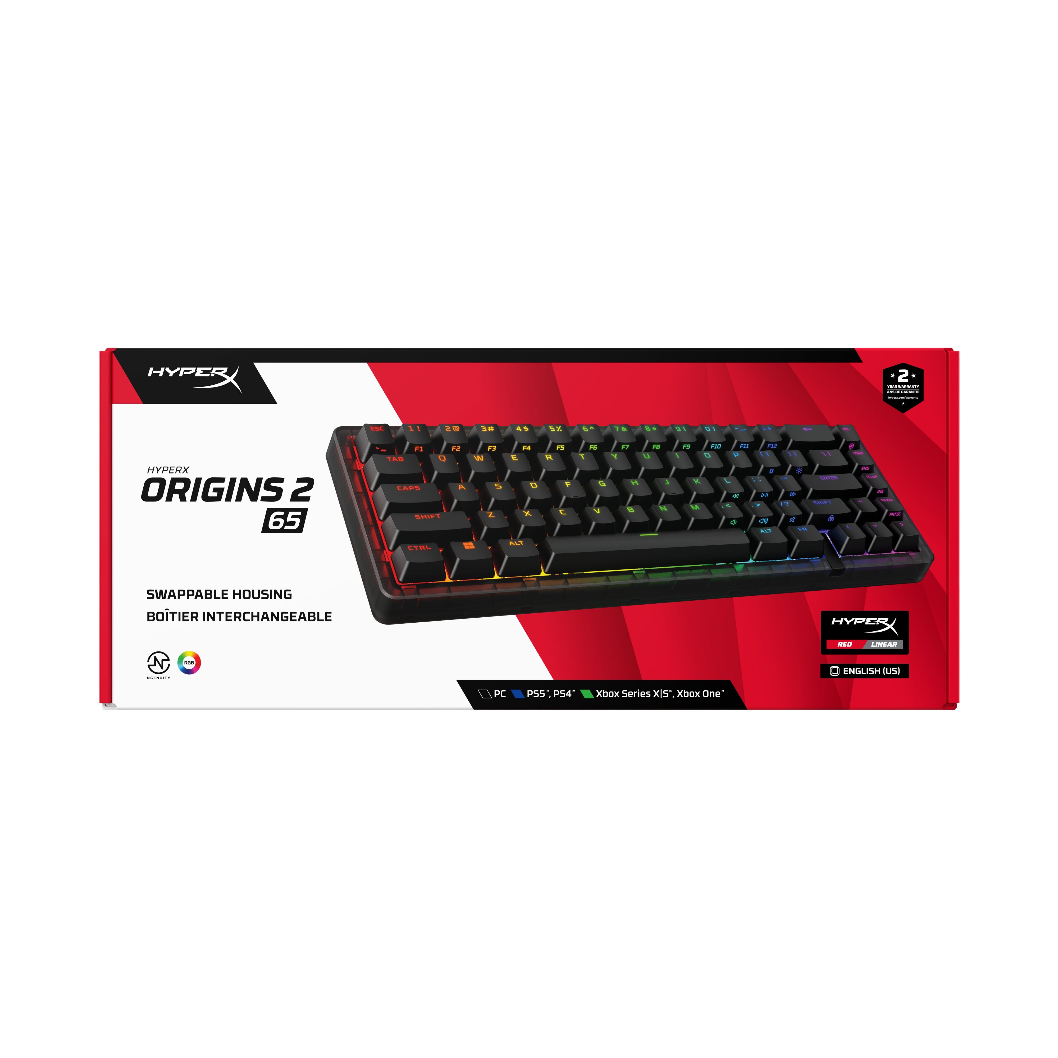 EAN 198828944610 - HyperX Origins 2 65 teclado Juego USB Negro imagen 15
