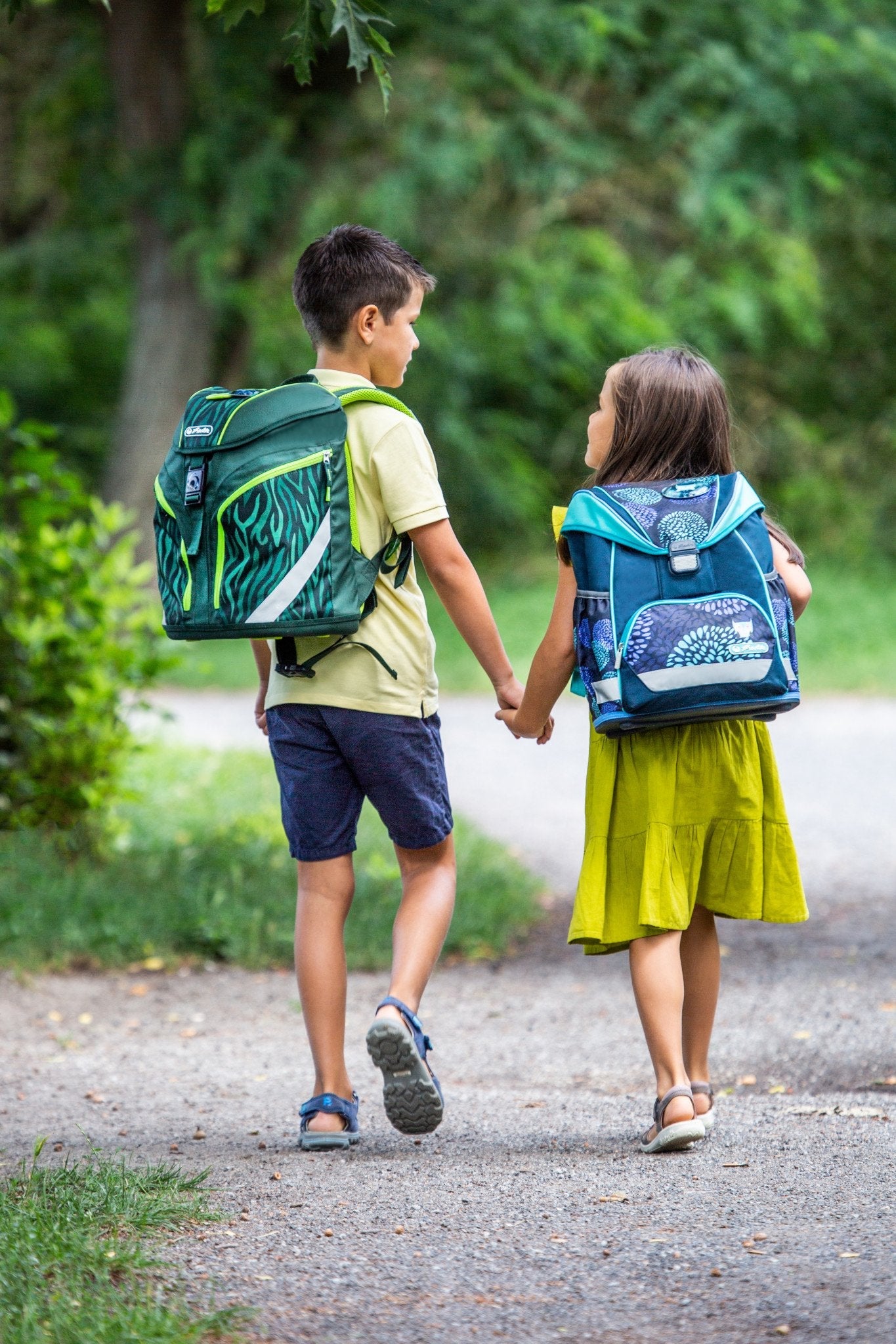 Herlitz Softlight Plus Jungle Juego De Mochila Escolar Niño Poliéster Verde, Oliva