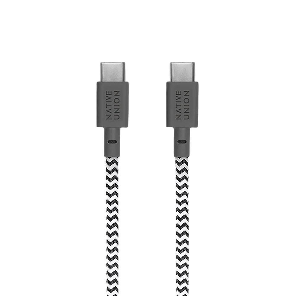 Native Union 30w Usb-C Fast Gan Charger White + Usb-C Cable Zeb.