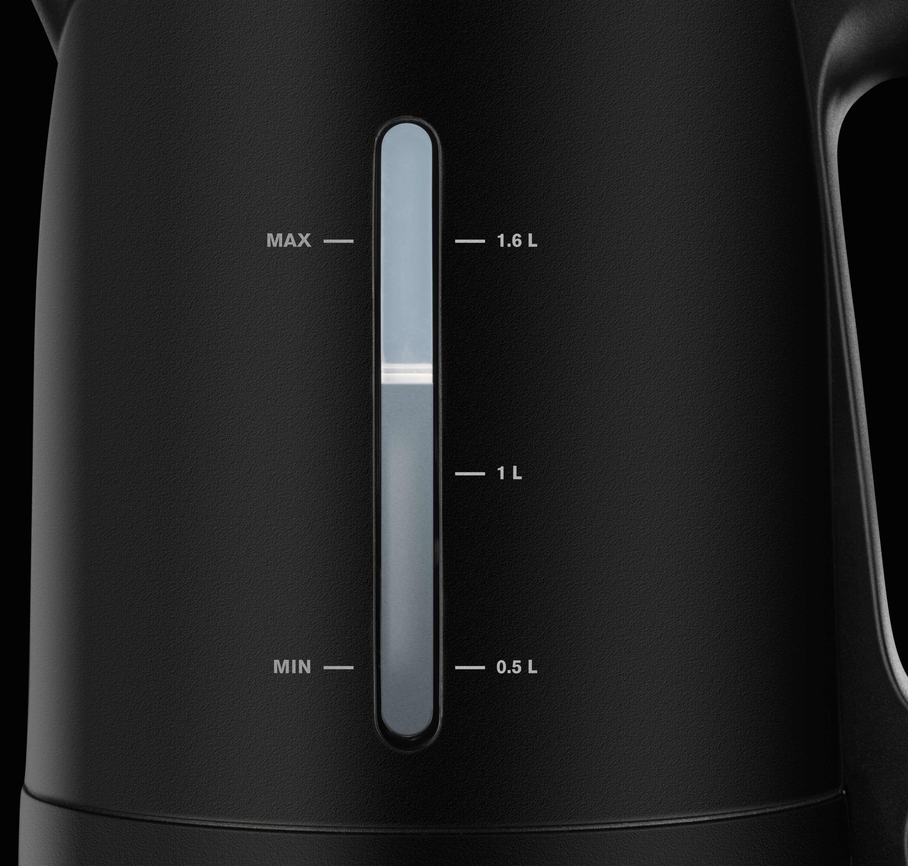 Tetera Krups Bw2448 Eléctrica 1,6 L Negro, Hervidor De Agua Negro, 1,6 L, Negro, Plástico, Indicador De Nivel De Agua, Filtrado