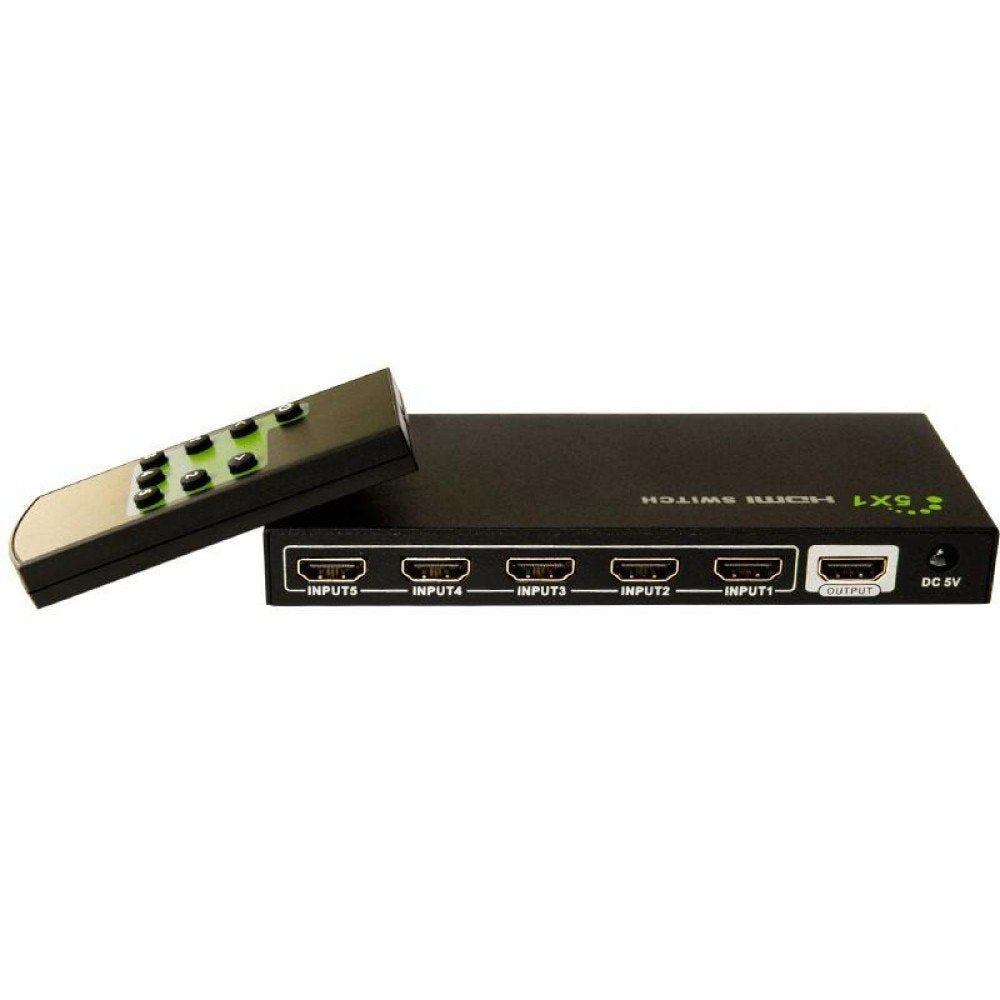 Techly Hdmi Switch 4k, Uhd, 3d, 5 Entradas Hdmi, Control Remoto