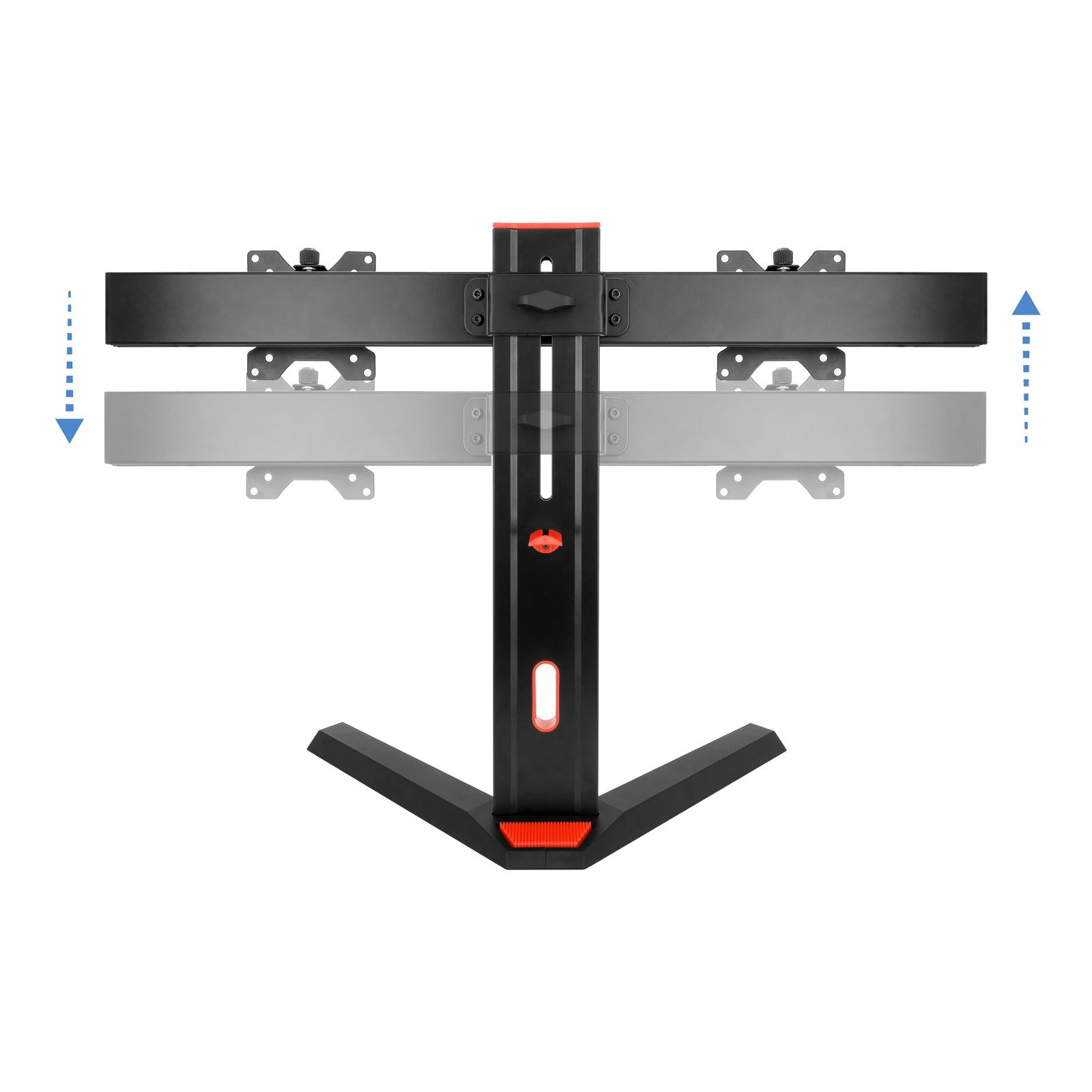 Tooq Soporte De Mesa Gaming Para 2 Monitores De 17"-27" - Soporte Para Auriculares - Gestion De Cables - Peso Max 7kg X