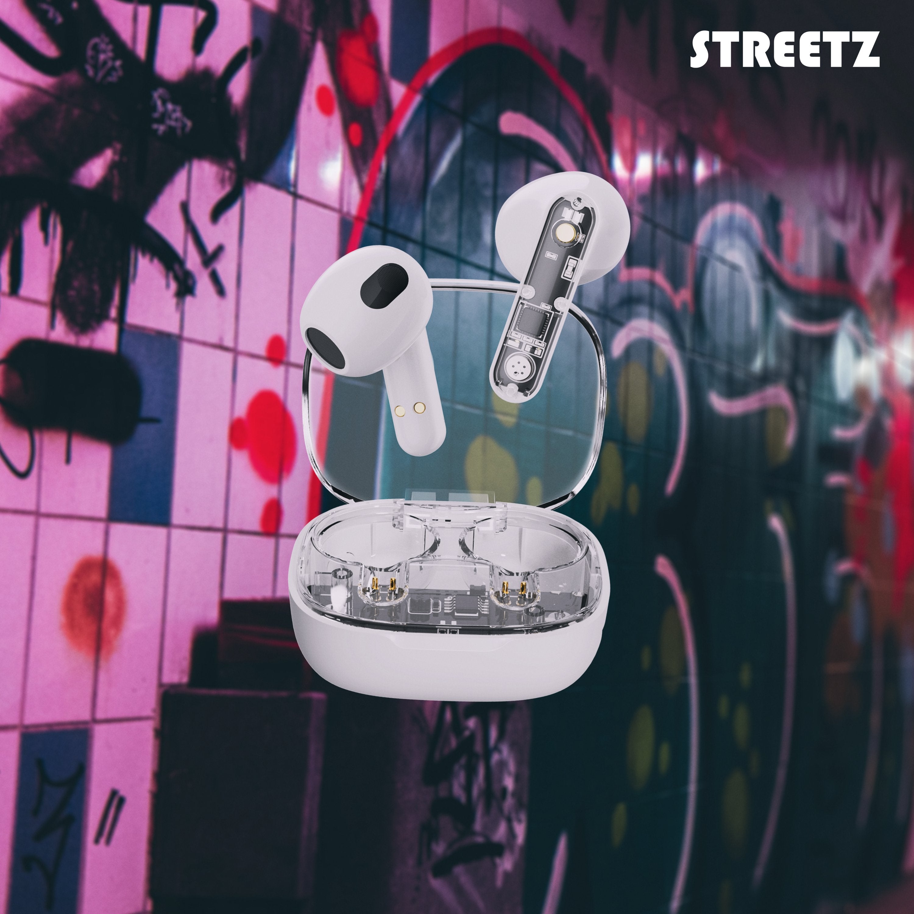 Streetz Bt Tws In-Ear KopfhRer Transparent Weiá