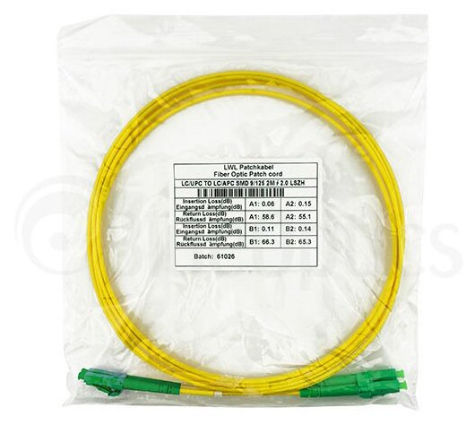 Blueoptics Sfp3131bu10mm Cable De Fibra Optica 10 M Lc G.657.A1 Amarillo