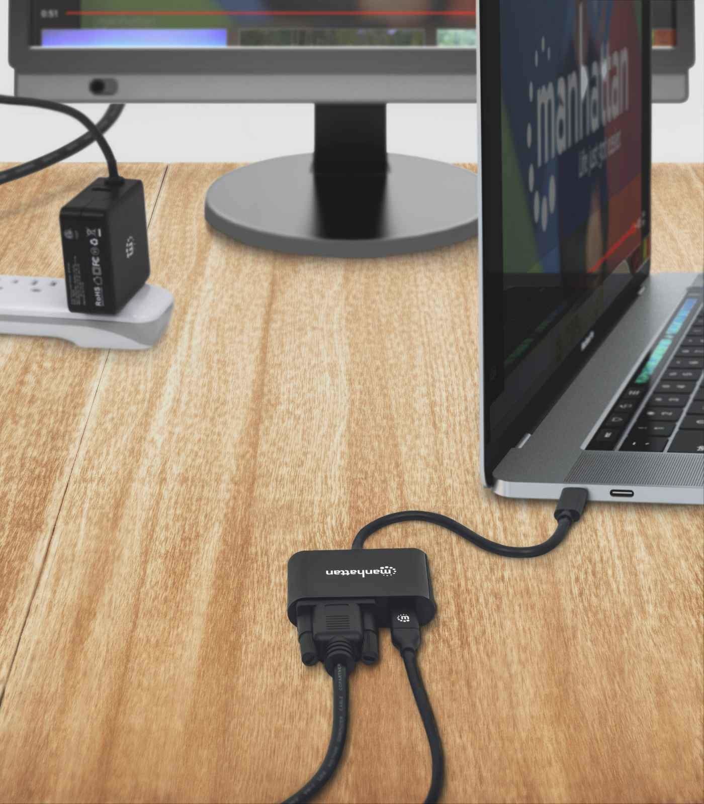 EAN 0766623153430 - Manhattan 153430 Adaptador gráfico USB 1024 x 768 Pixeles Negro imagen 6