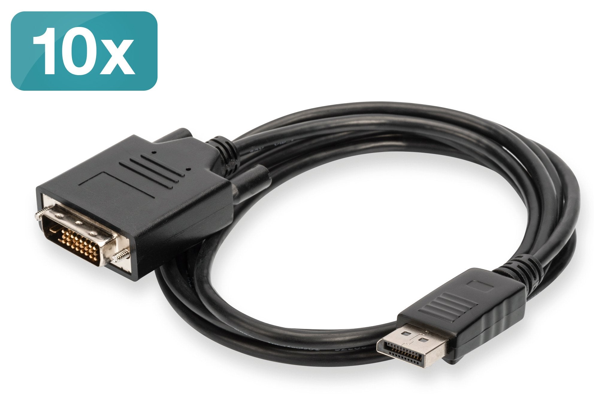 EAN 4016032451945 - Digitus AK-990900-020-S adaptador de cable de vídeo 2 m DVI-D Negro imagen 1