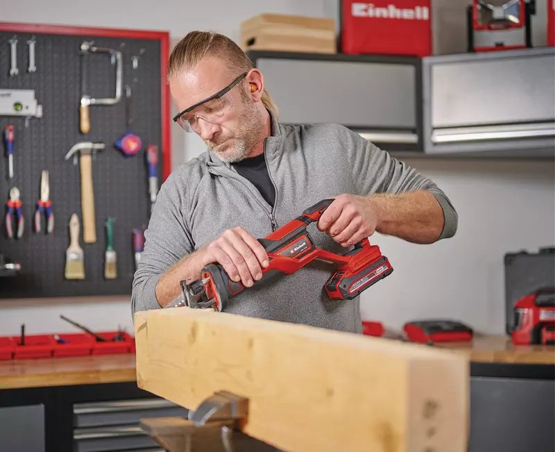 Sierra Einhell Te-Ap 18/26 Li - Solo De Sable Rojo/Negro
