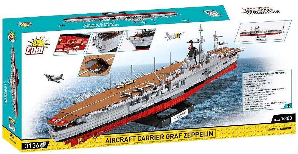 EAN 5902251048266 - COBI Aircraft Carrier Graf Zeppelin imagen 11