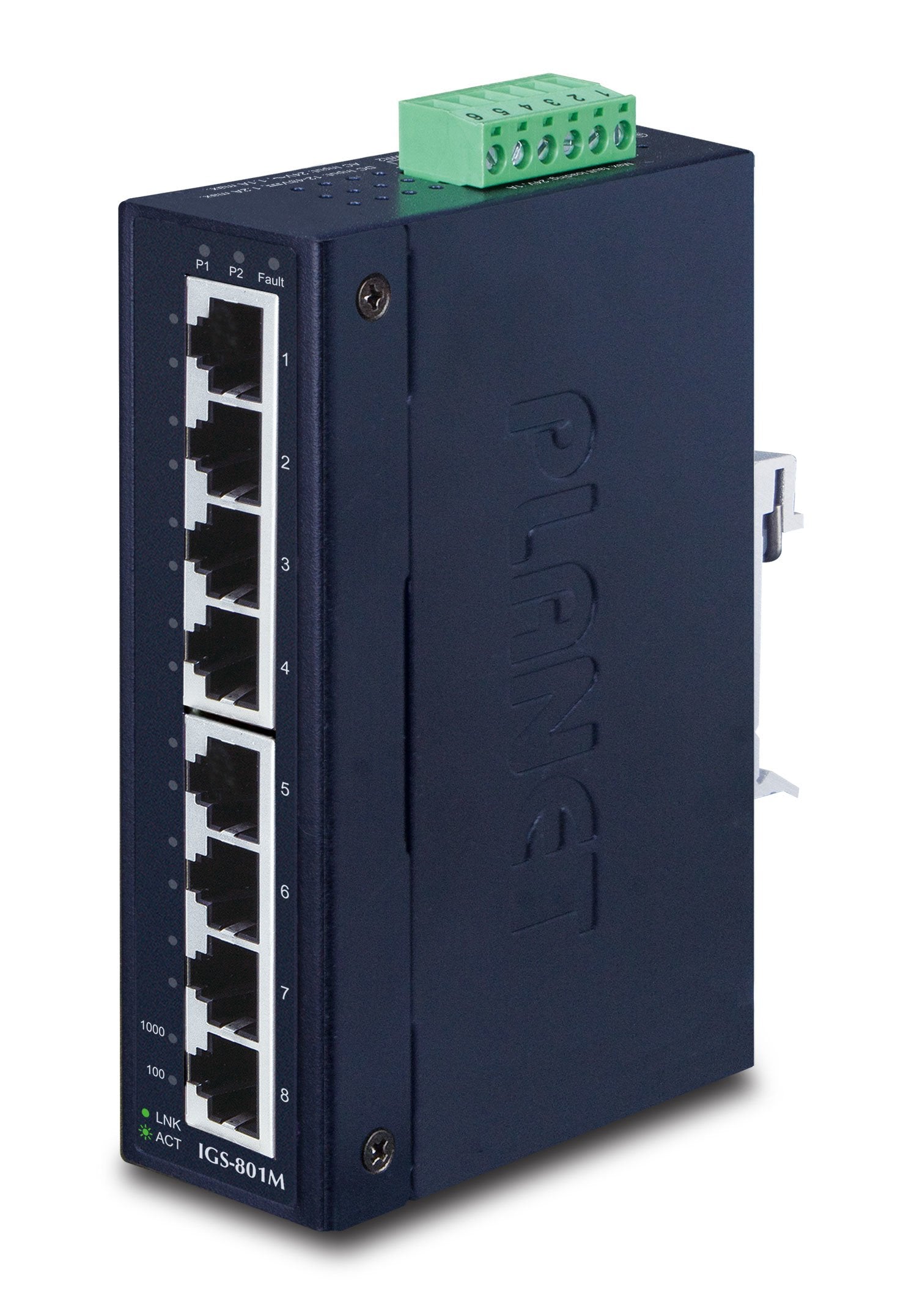 EAN 4711213687266 - PLANET IGS-801M switch Gestionado L2/L4 Gigabit Ethernet (10/100/1000) 1U Azul imagen 1