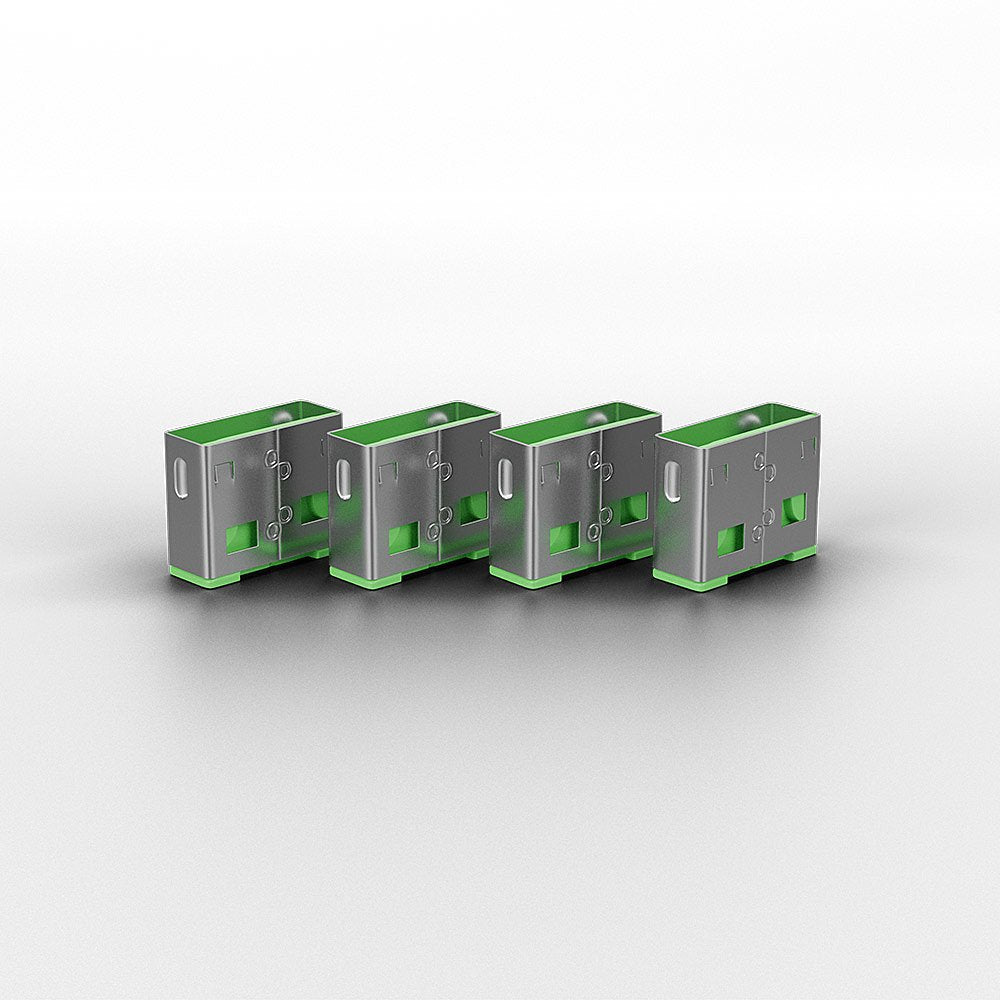 Lindy 40451 Bloqueador De Puerto + Clave Usb Tipo A Verde 5 Pieza(S)