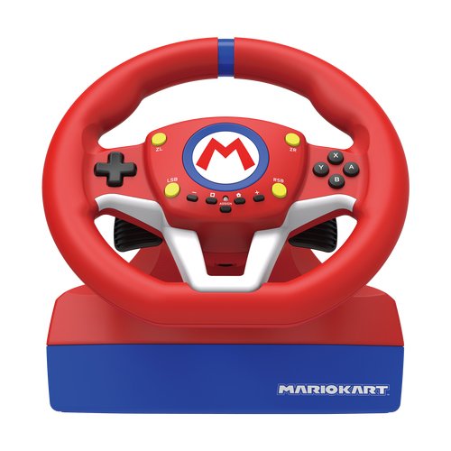 Volante De Carreras Con Pedales Hori Mario Kart Racing Wheel Pro Mini Para Nintendo Switch Licencia Oficial Nintendo