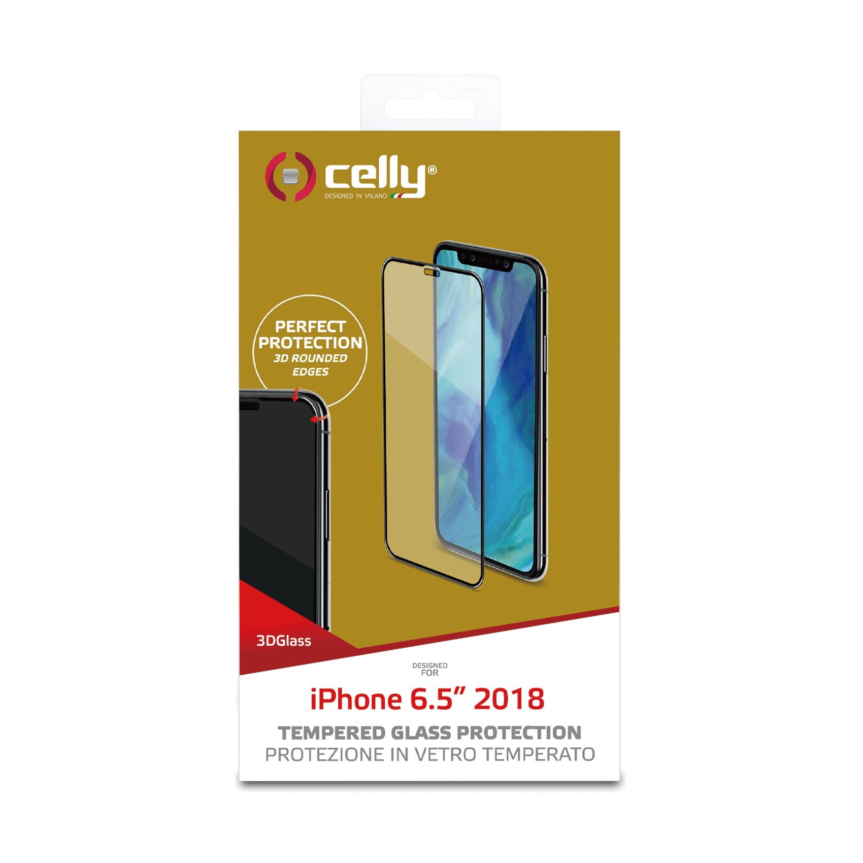 EAN 8021735744276 - Celly 3D Glass Protector de pantalla Apple 1 pieza(s) imagen 1