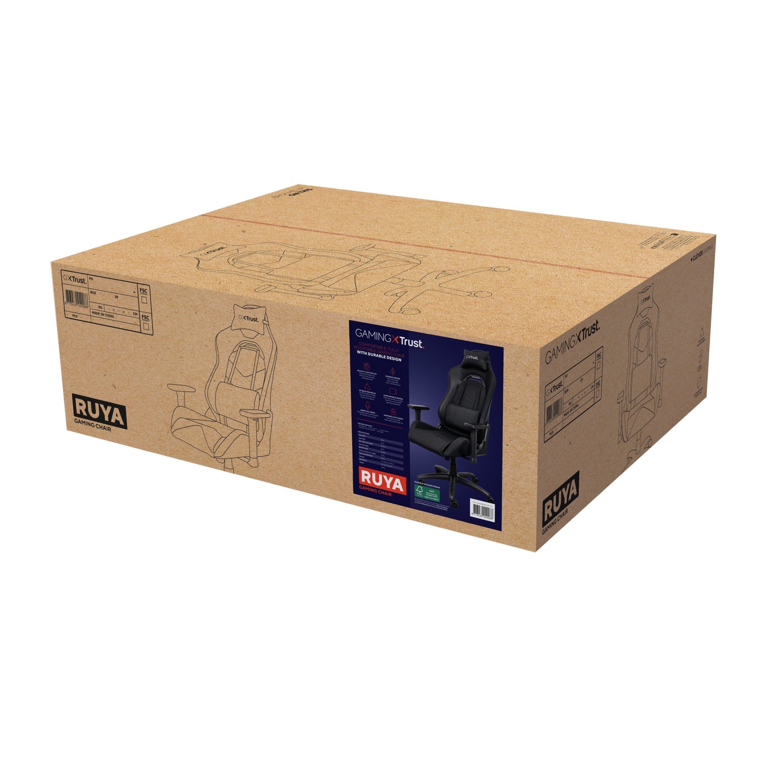 Silla Gaming Trust Gaming Gxt 714 Ruya Negra