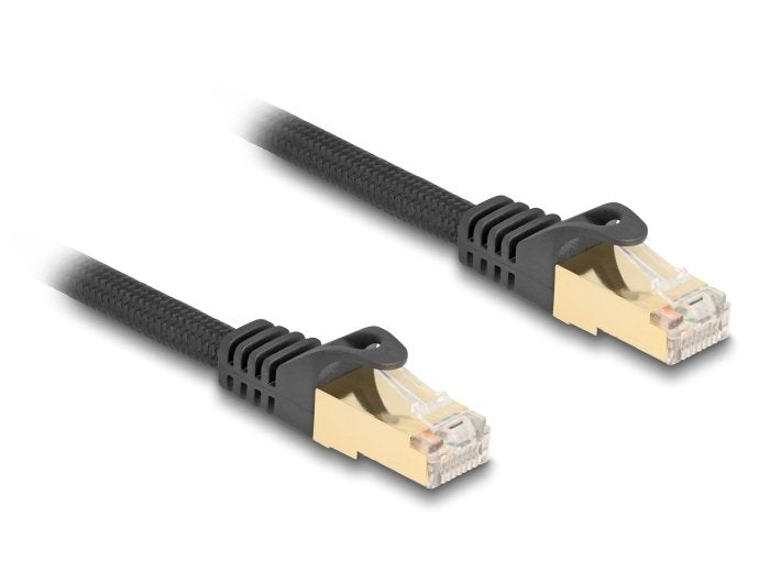Delock 80321 Rj45 Cable De Red Trenzado Cat.6a S/Ftp 3m Negro