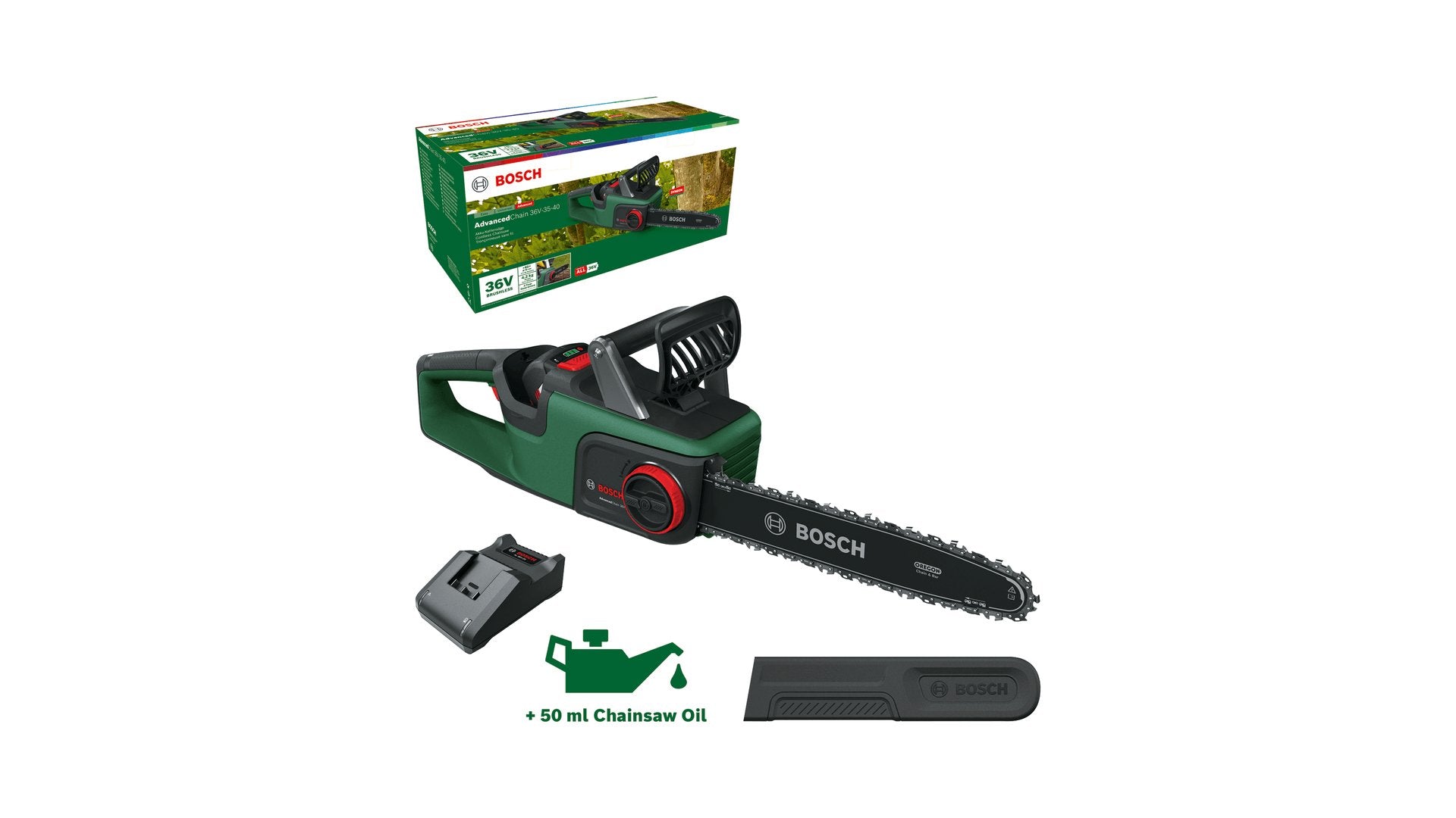 EAN 3165140939034 - Bosch AdvancedChain 36V-35-40 Negro, Verde imagen 9