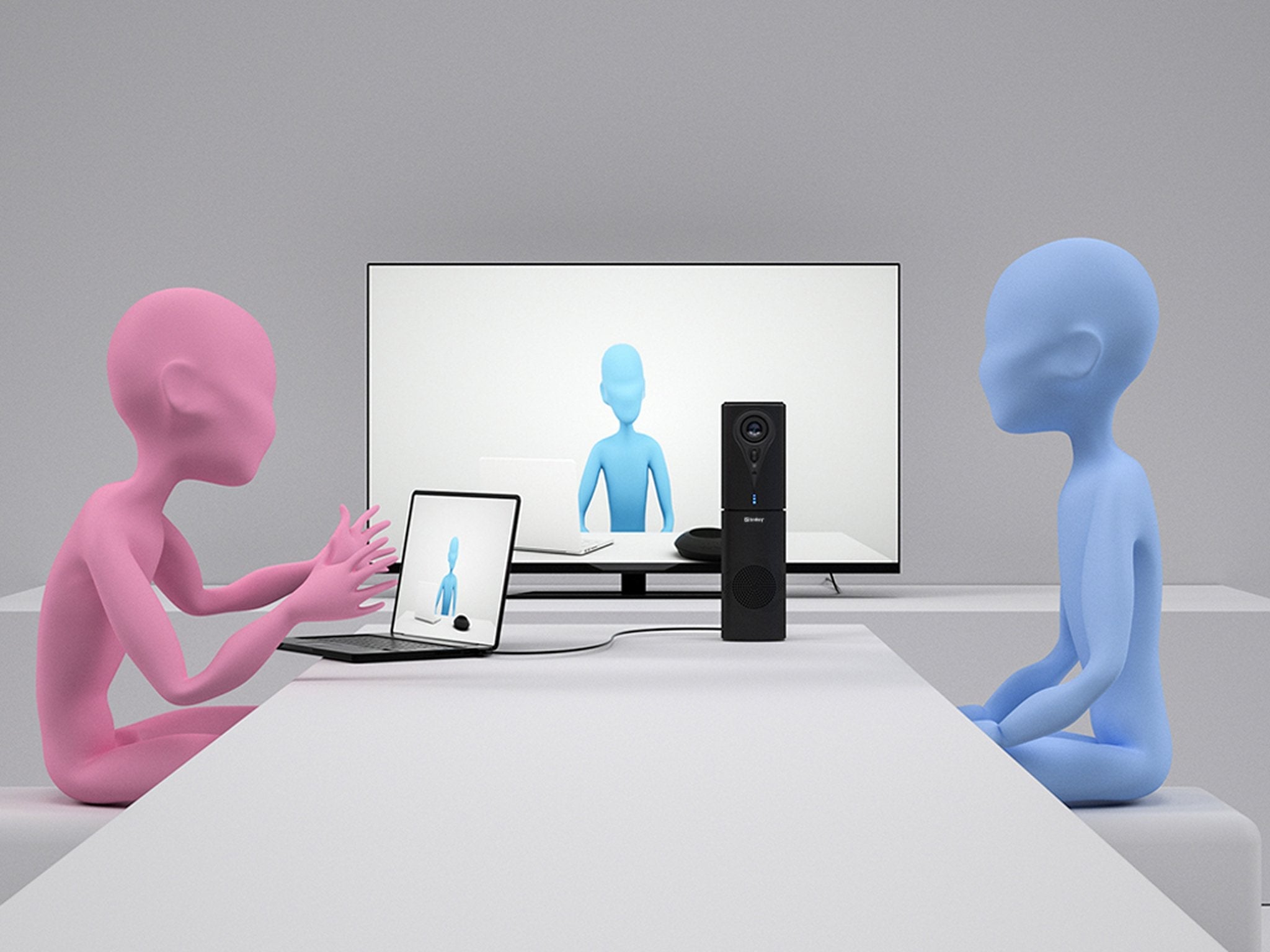 Web Cam Con Control Remoto Sandberg Confcam All-In-1 1080p