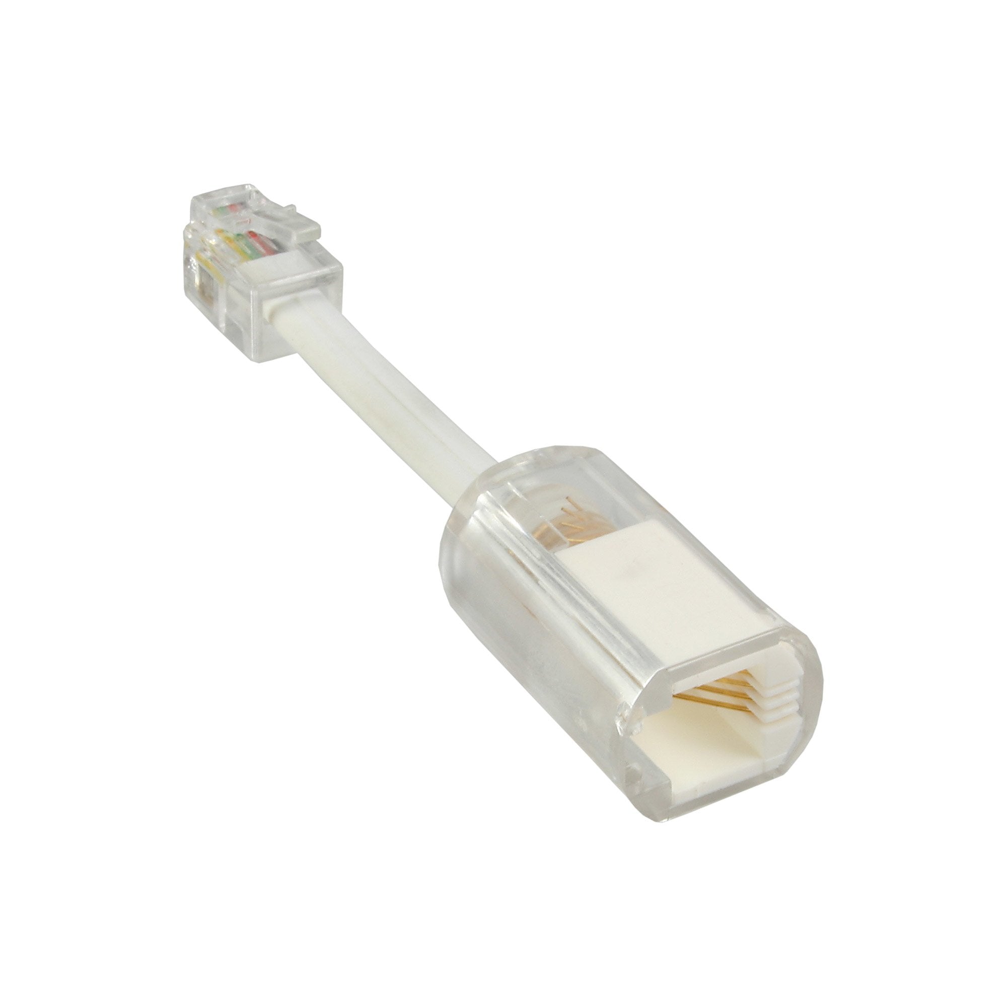 Desenredador Inline Twist-Stop Para Auricular De Teléfono Transparente + Cable