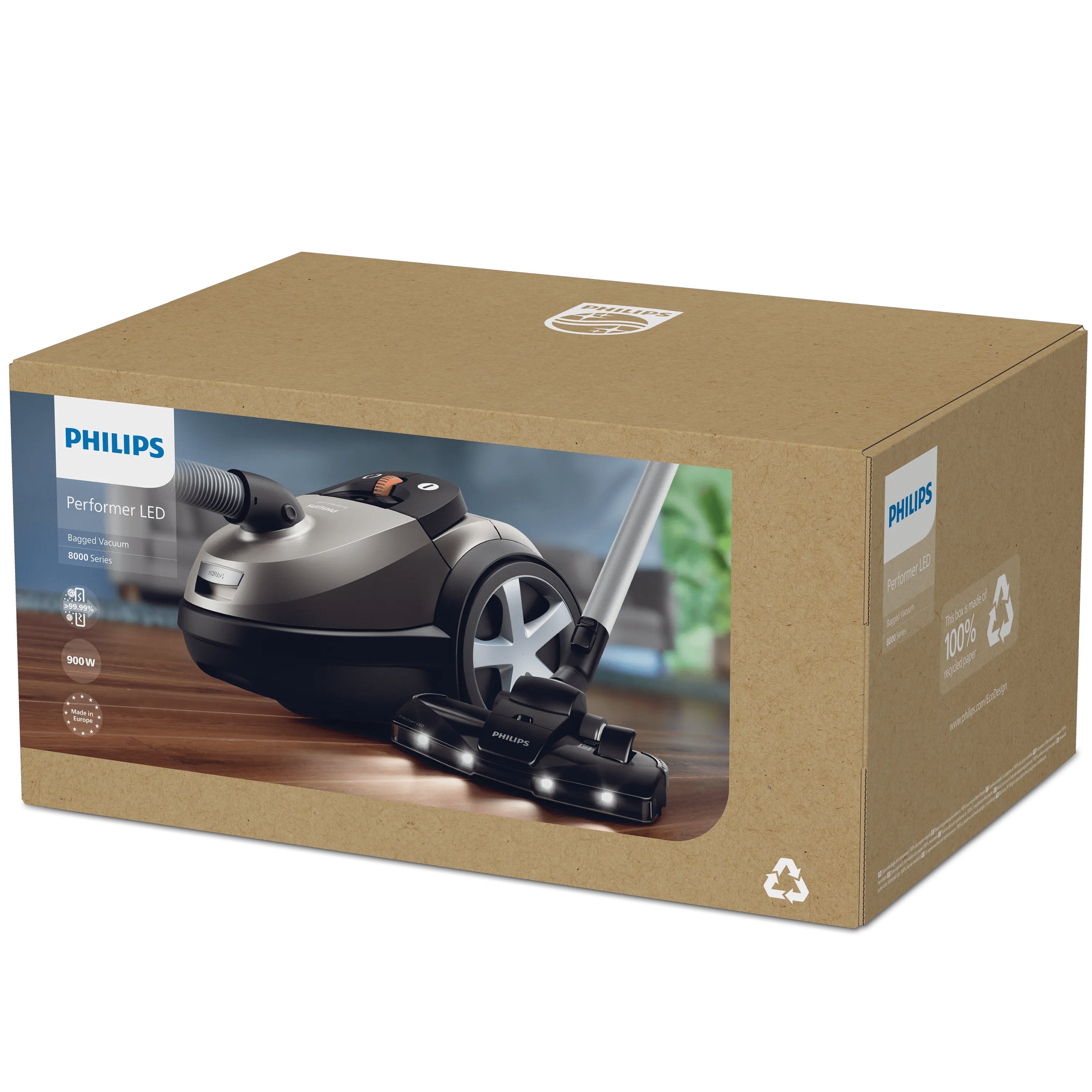 EAN 8720389037955 - Philips 8000 series XD8152/12 aspiradora 4 L Aspiradora cilíndrica Secar 900 W Bolsa para el polvo imagen 7
