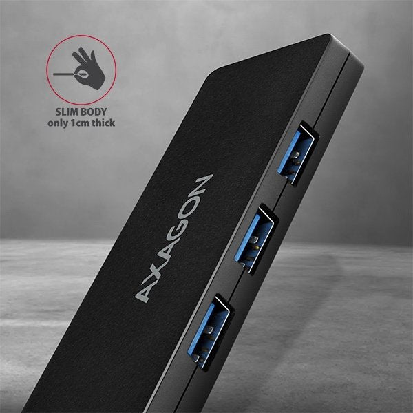 EAN 8595247904362 - Axagon HUE-G1A hub de interfaz USB 3.2 Gen 1 (3.1 Gen 1) Type-A 5000 Mbit/s Negro imagen 4