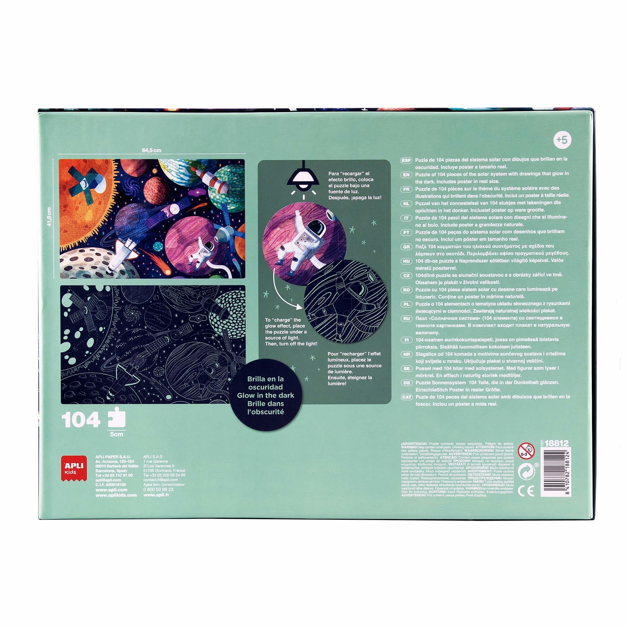 EAN 8410782188124 - APLI Kids 18812 puzzle Puzzle rompecabezas 104 pieza(s) Espacio imagen 2