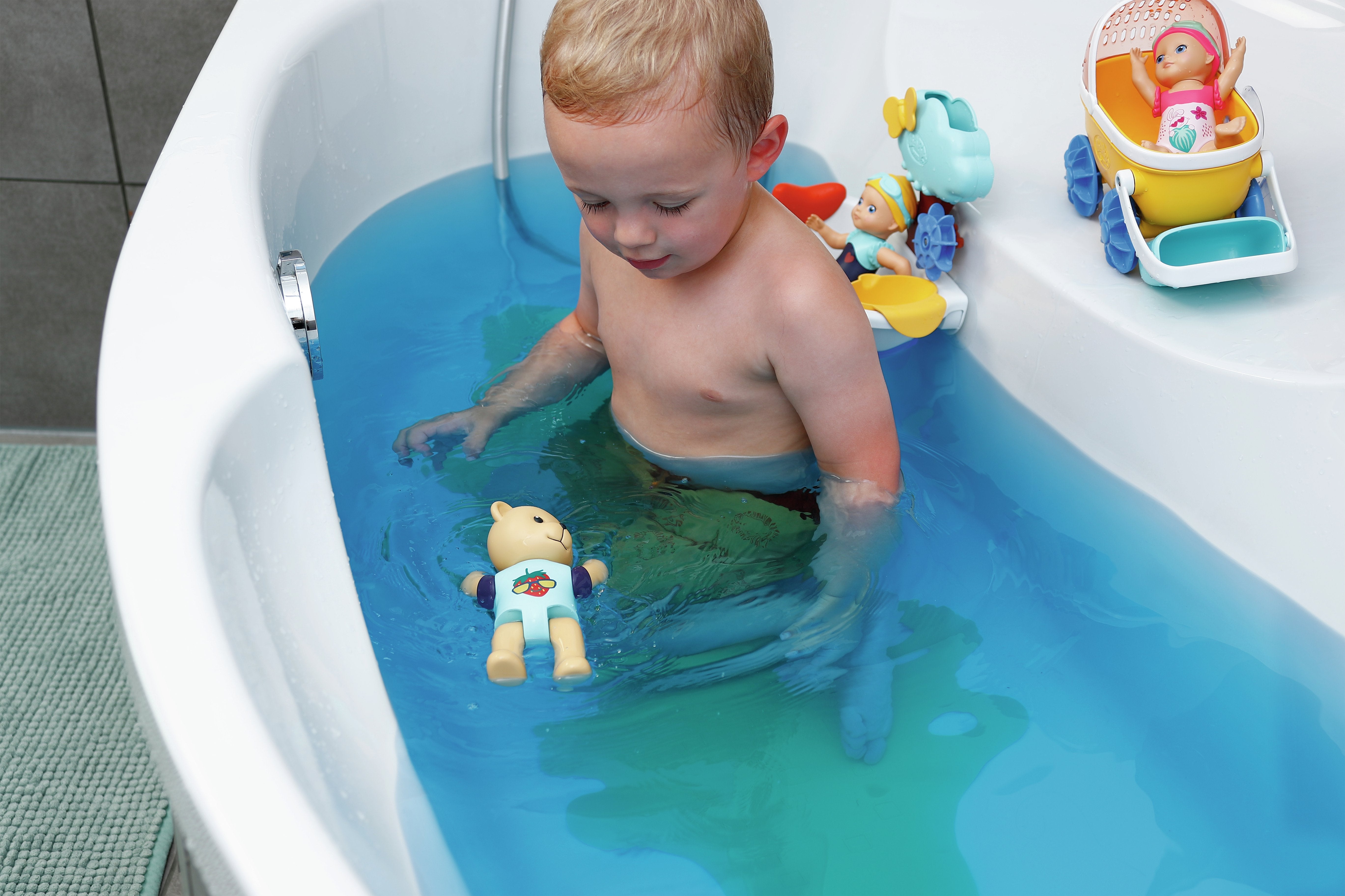 Zapf Creation Baby Born® Bañera Splish Splash Con Osito De Peluche Y Figura De Juguete 838105