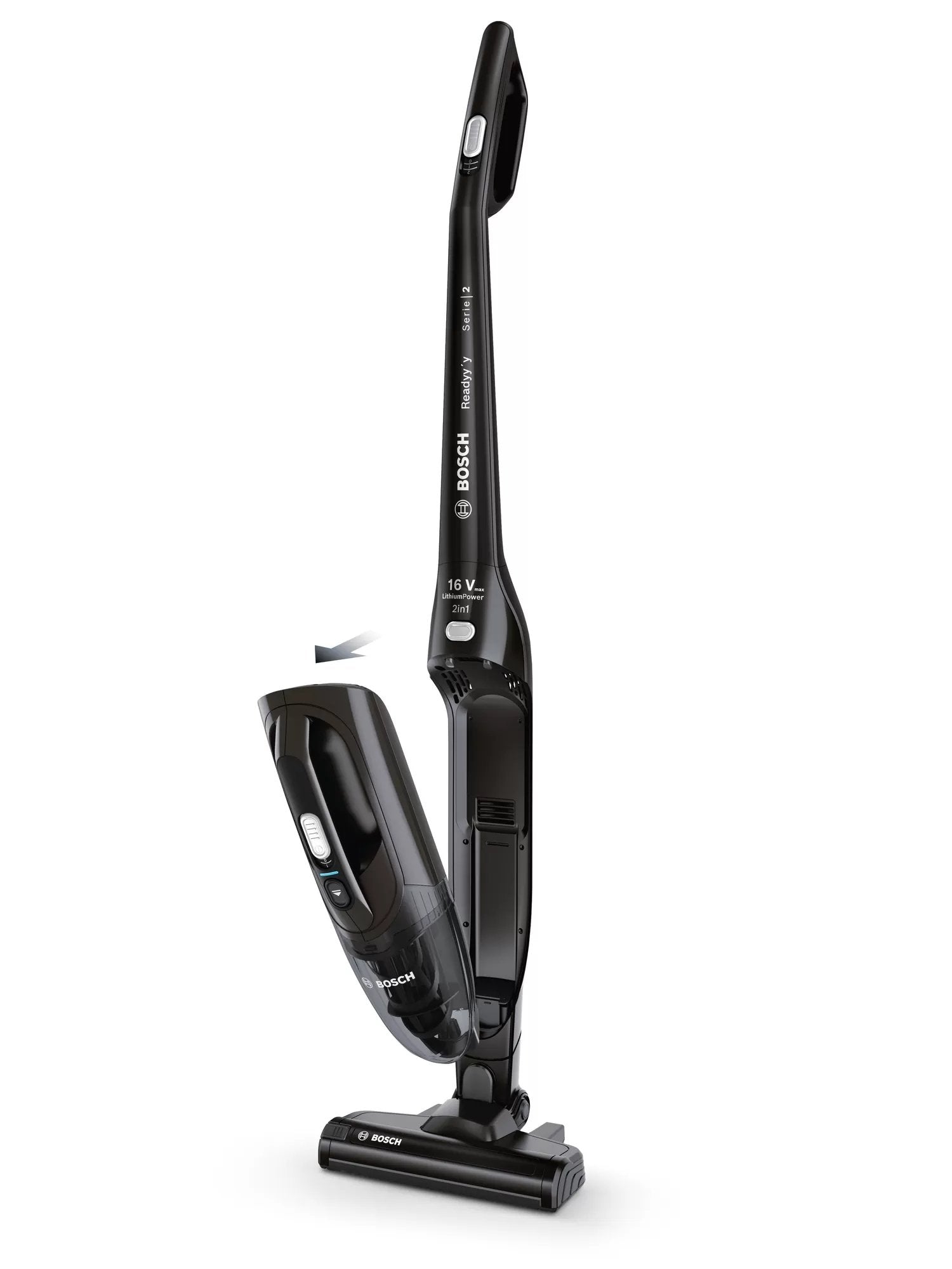 Aspiradora Bosch Serie 2 Bchf216b De Mano Negro Sin Bolsa