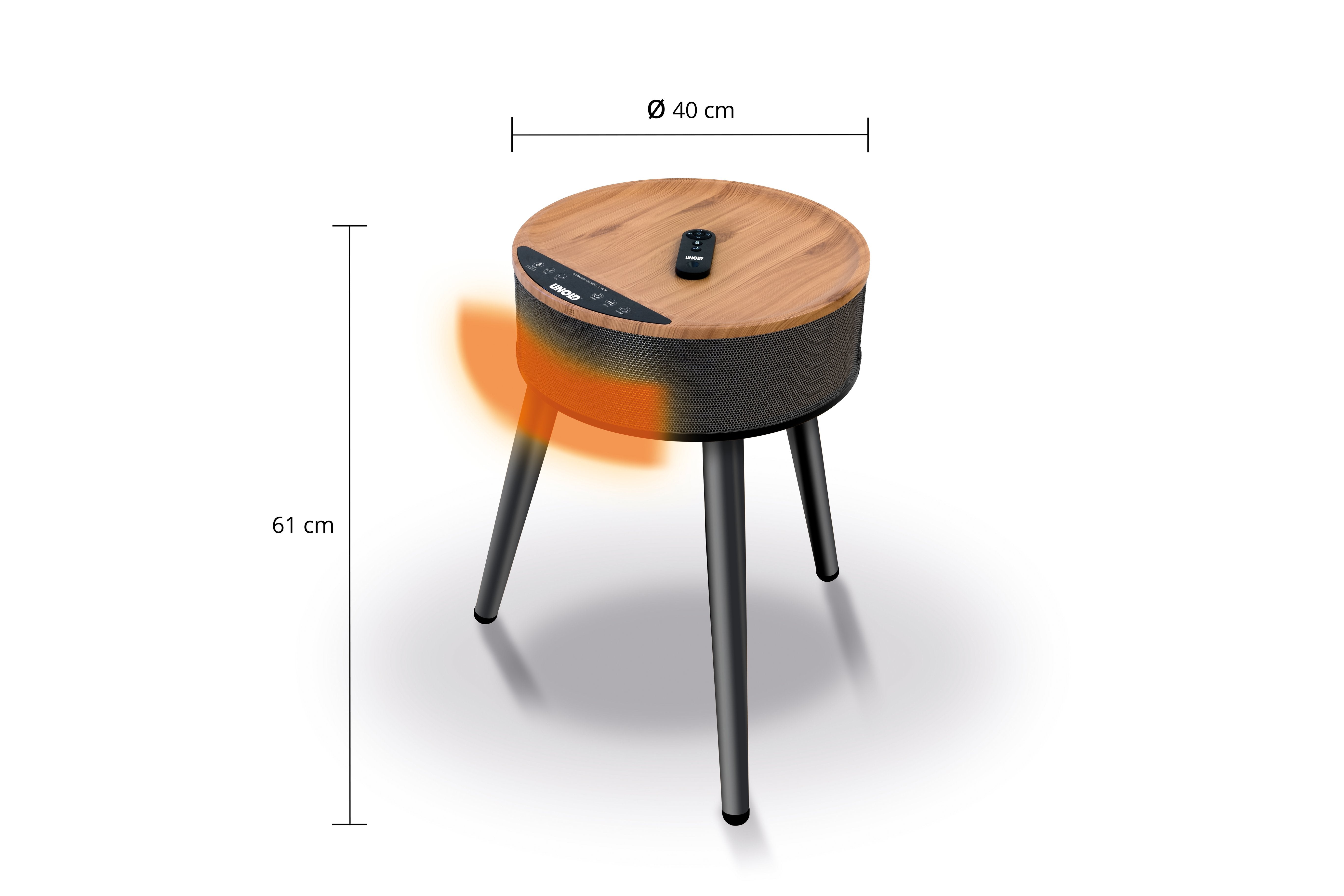 EAN 4011689865459 - Unold 86545 calefactor eléctrico Interior Negro, Madera Ventilador eléctrico imagen 5