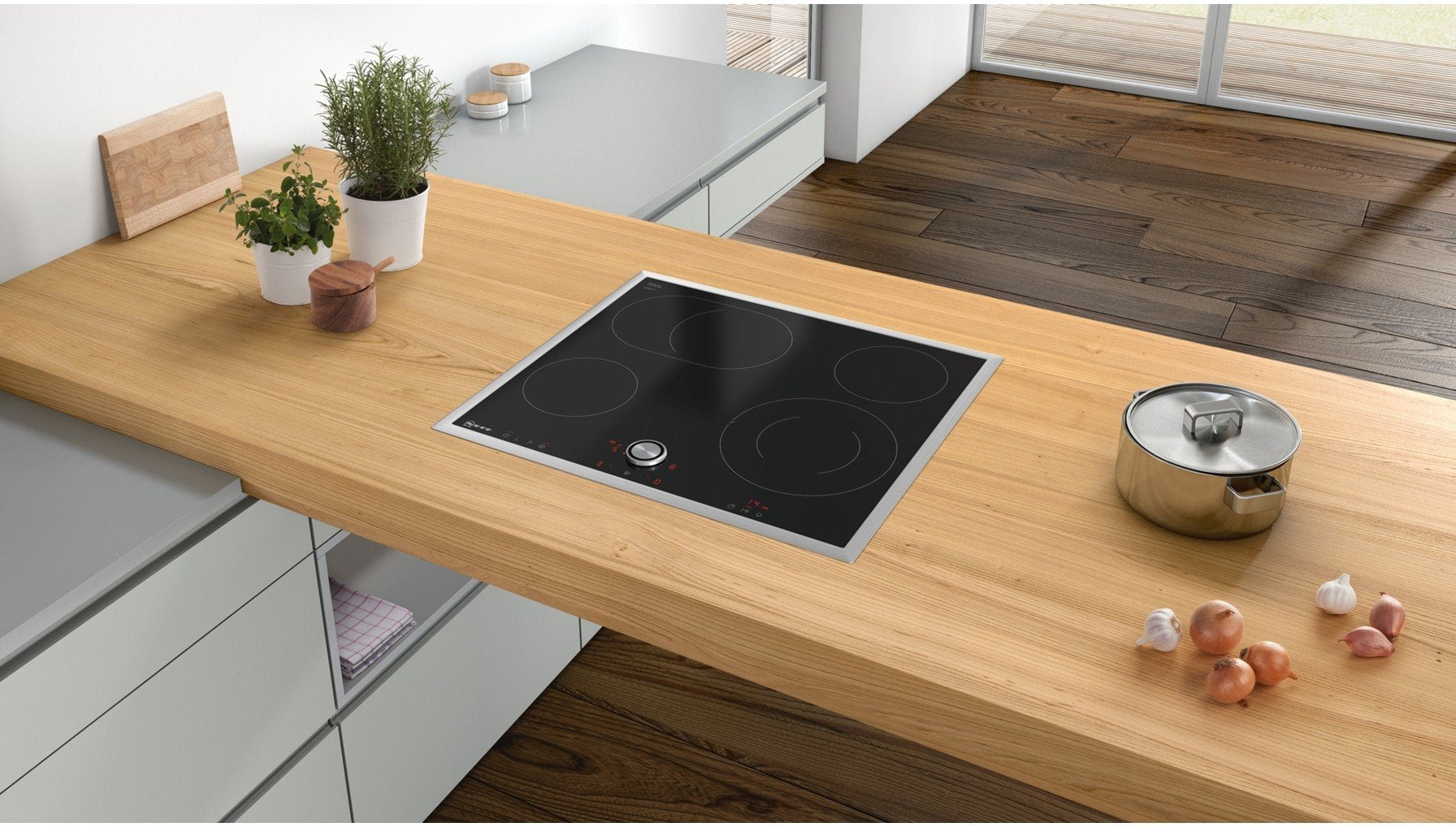 Neff T16bt76n0 (Tbt1676n), Hob Solta Solticiente Negro/Acero Inoxino T16bt76n0