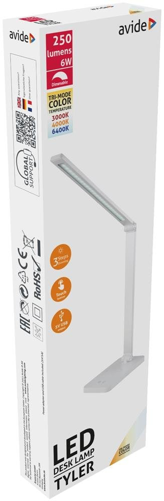 Avide Led Tischleuchte Tyler Blanco 6w 250lm