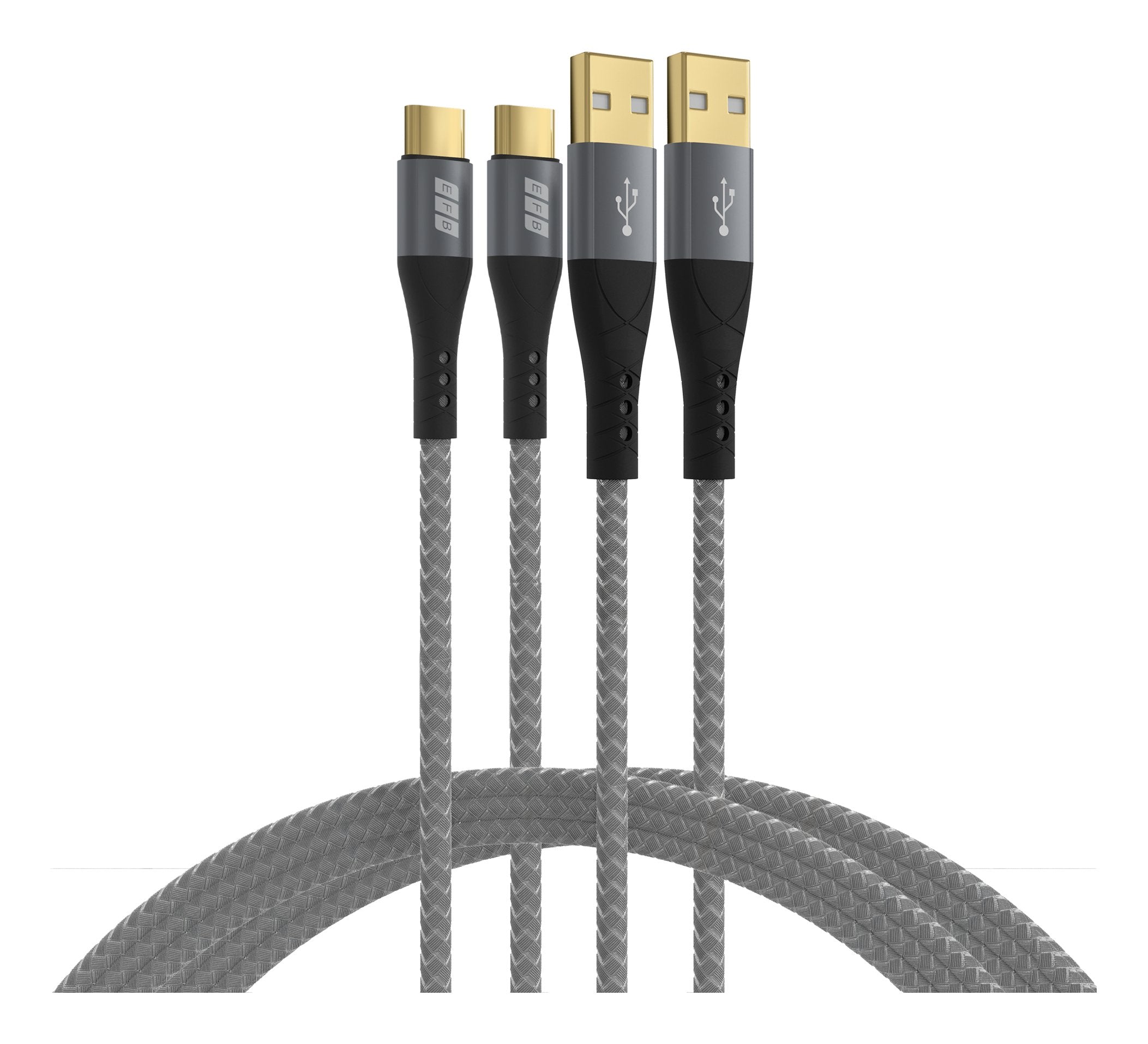 EAN 4049759325077 - EFB Elektronik USB-AC-00007 cable USB USB 2.0 2 m USB A USB C Negro, Gris imagen 1
