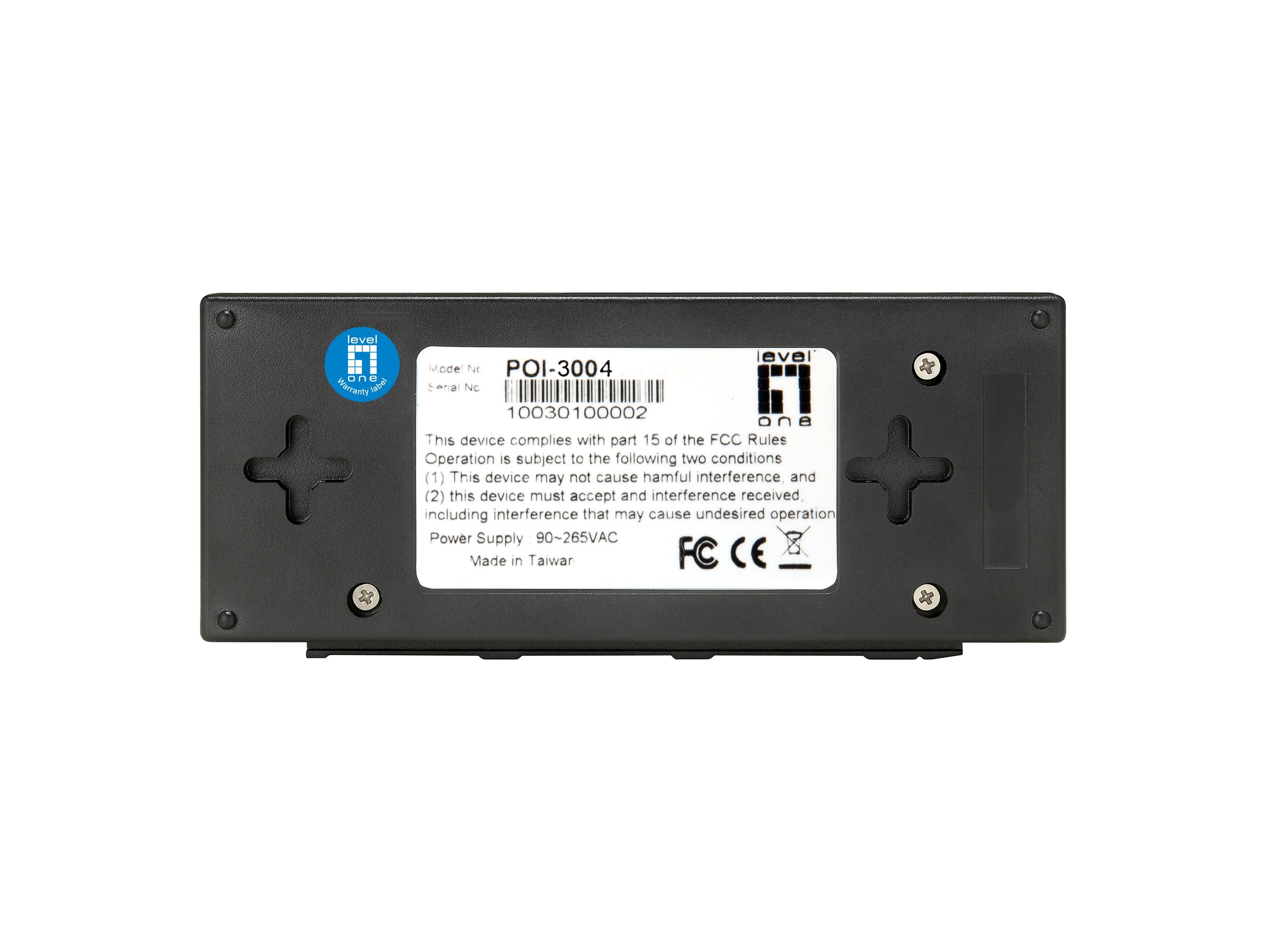 EAN 4015867187821 - LevelOne POI-3004 adaptador e inyector de PoE Gigabit Ethernet 52 V imagen 3
