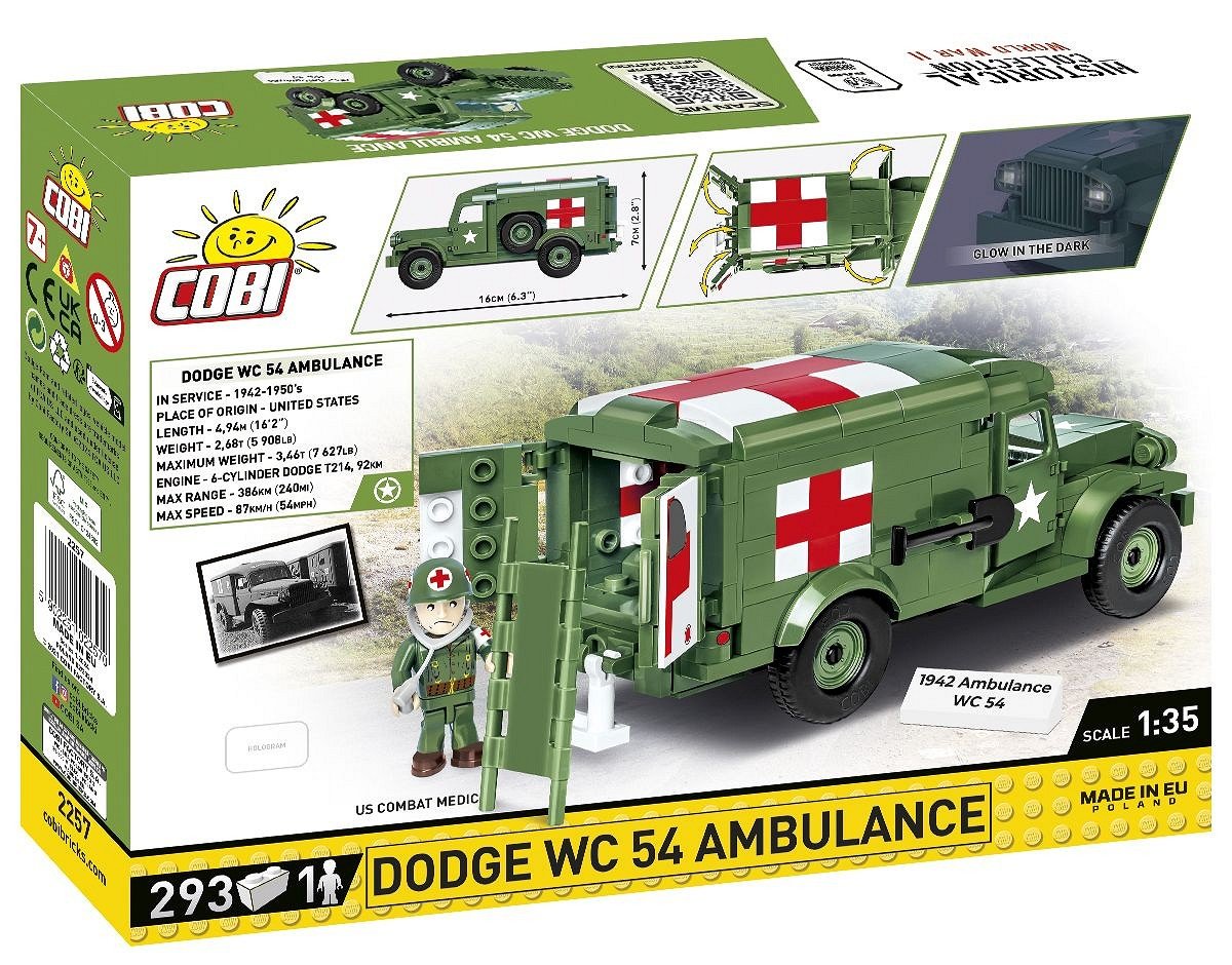 Cobi Dodge Wc-54 Ambulance, Toys De Diseño Cobi-2257