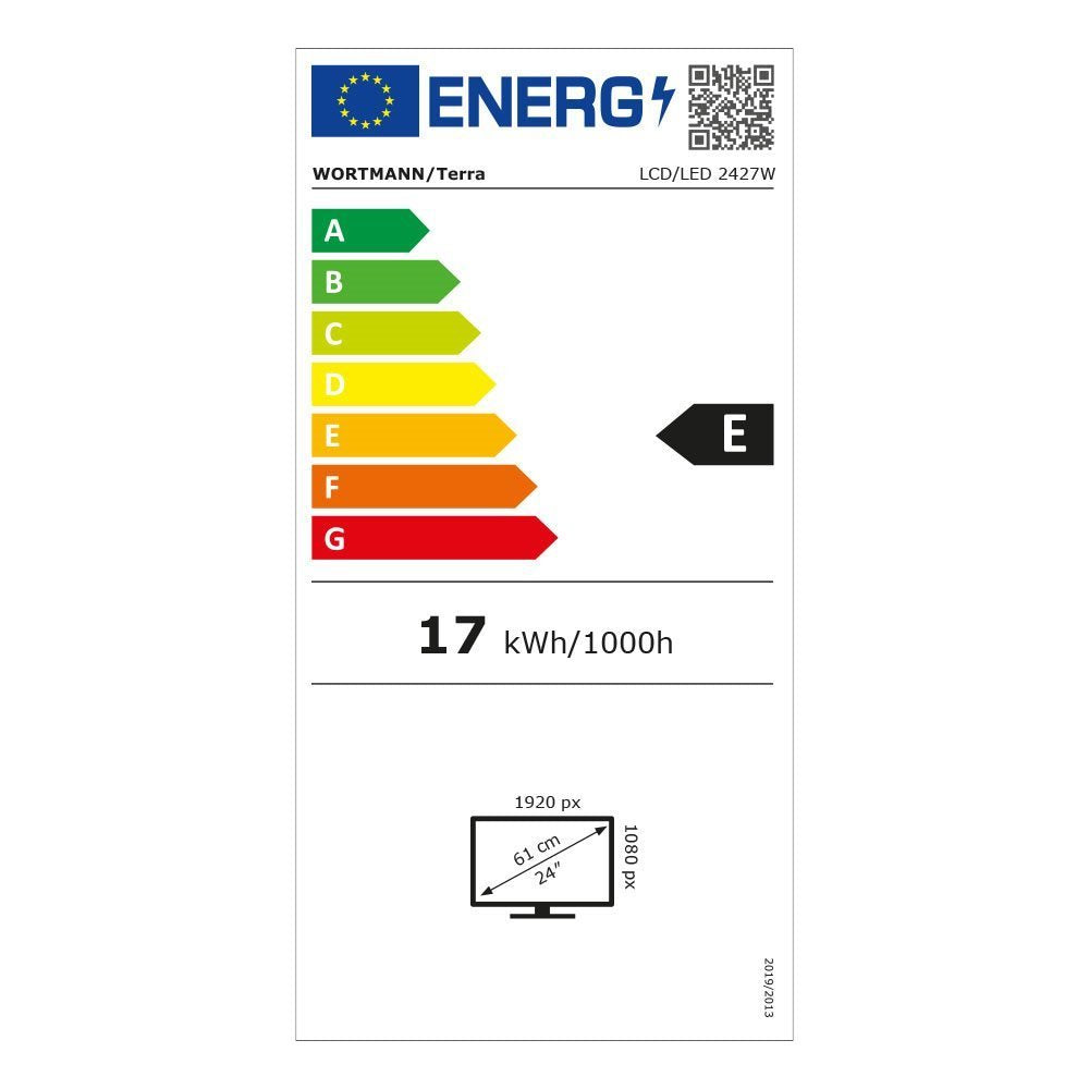Terra Lcd/Led 2427w V2 Black Hdmi, Dp, Usb-C, Greenline Plus