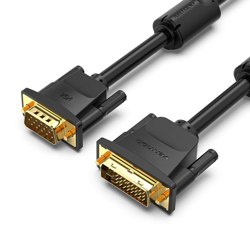 Cable Conversor Vention Eacbi Dvi Macho Vga Macho 3m Negro