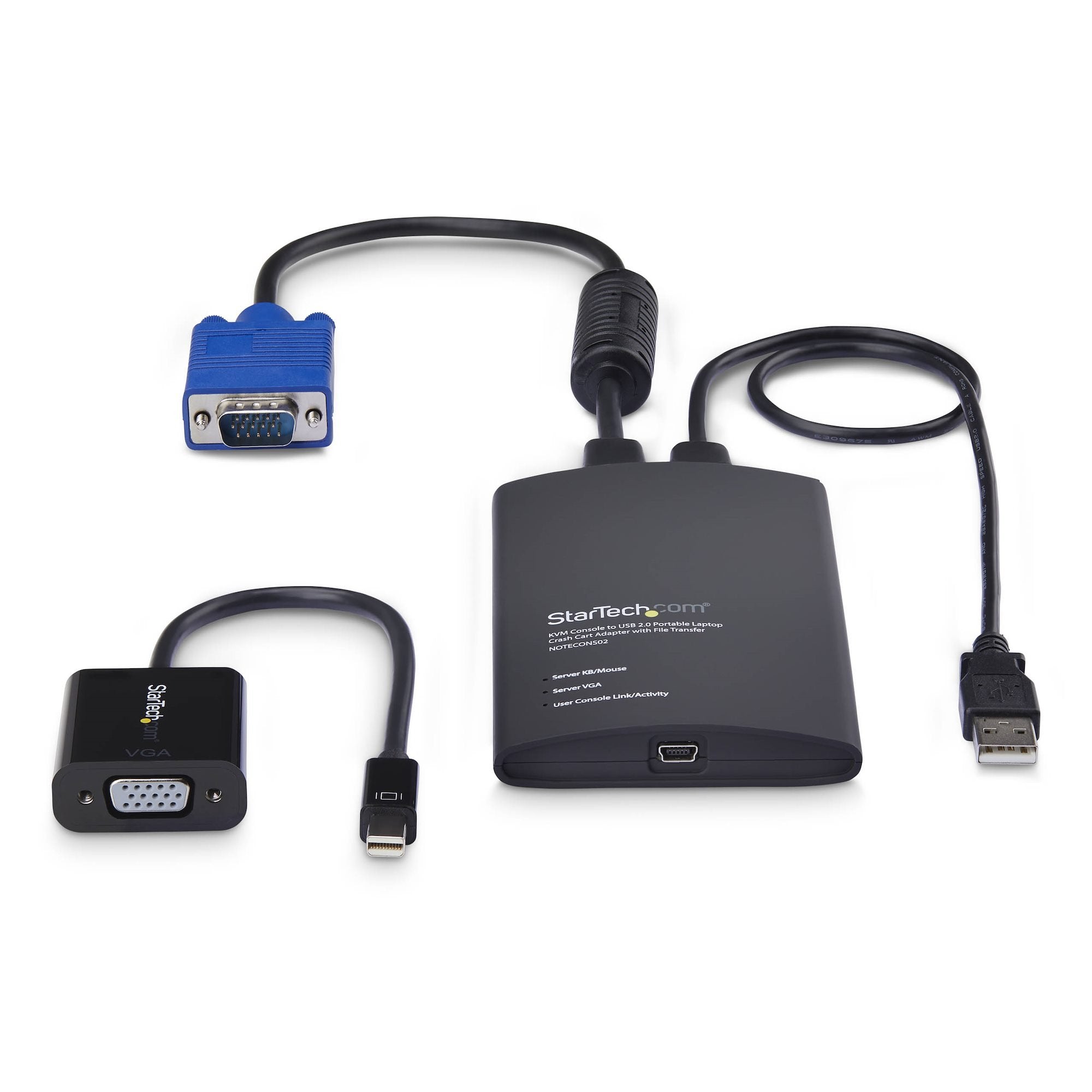 EAN 0065030922401 - StarTech.com NOTECONS02-VGA-MDP interruptor KVM Negro imagen 4