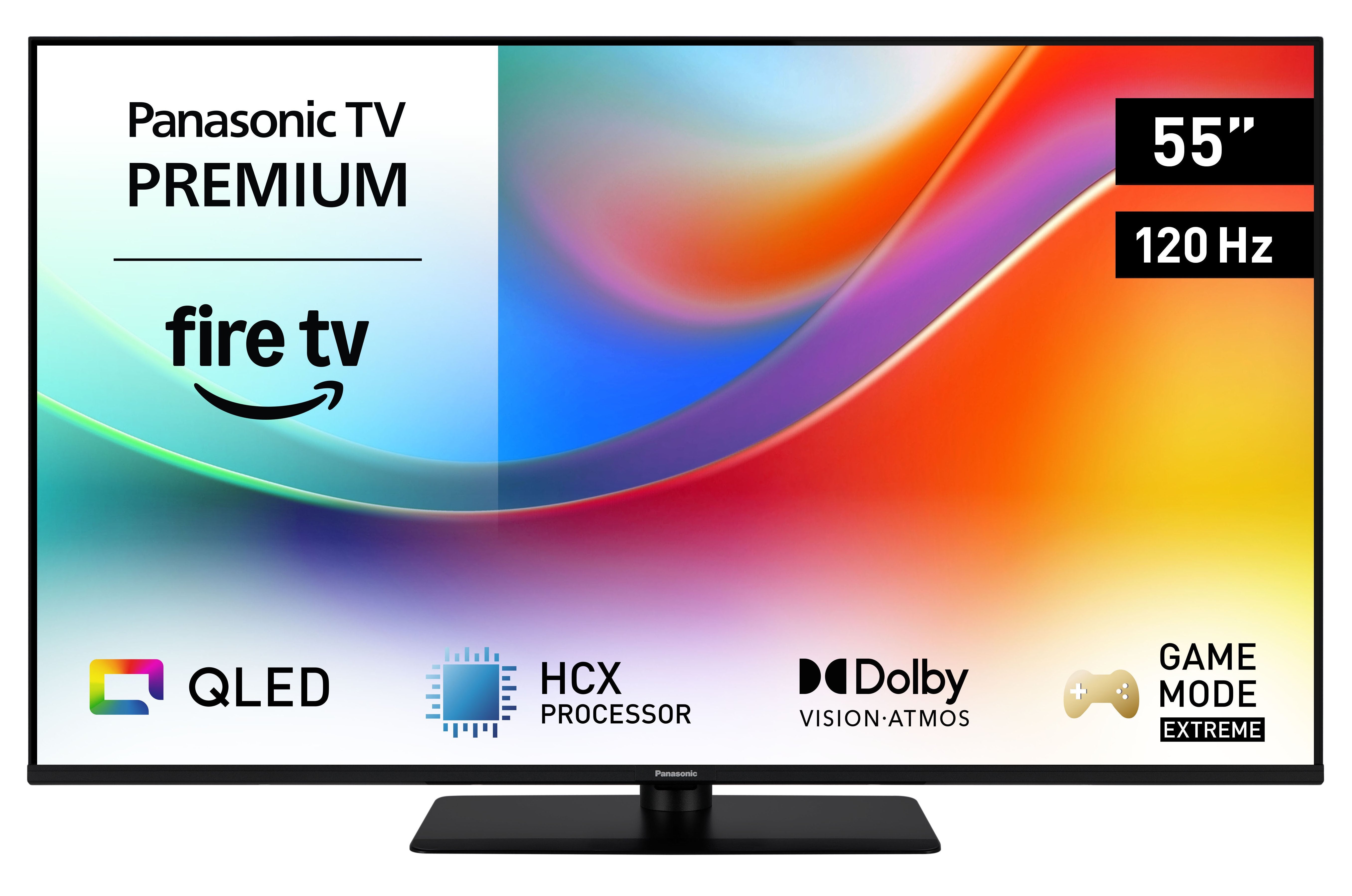 139,7cm 55" (3840x2160) Panasonic Tv-55w85b 16:9 4k Qled 120hz Fire Tv Hdr Dolby Atmos