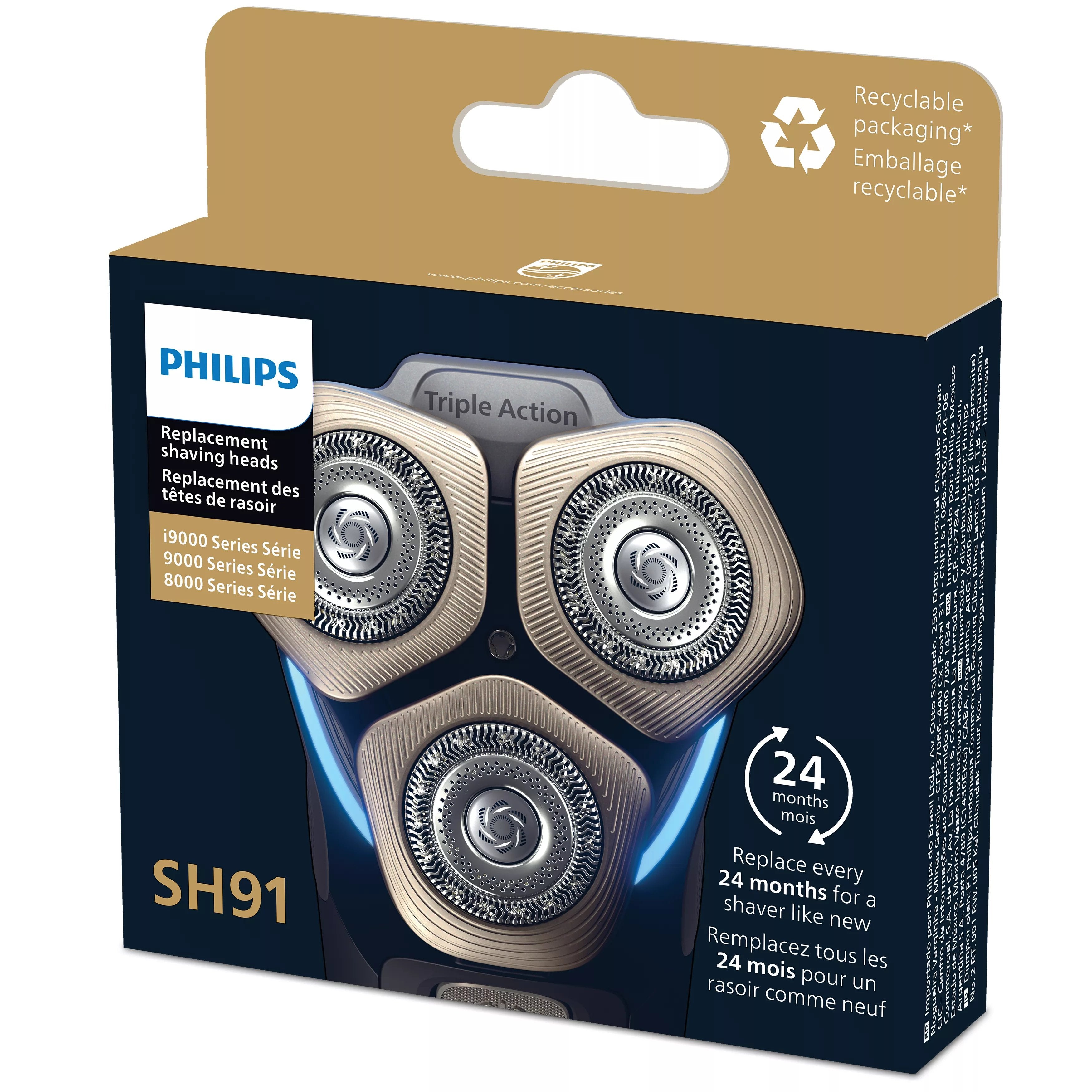 EAN 8710103978916 - Philips SHAVER Series 9000 SH91/50 accesorio para maquina de afeitar Cuchilla de afeitar imagen 4