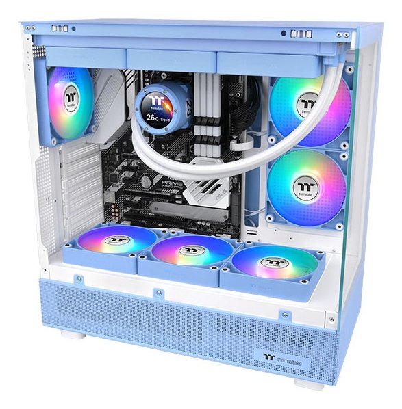 Ventilador Inverso Caja Thermaltake Ct120 Argb 2xvent Azul Hydrangea
