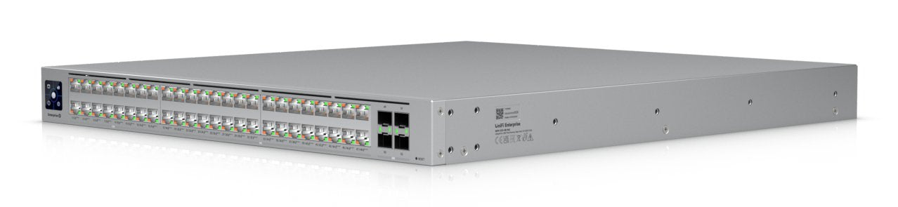 Ubiquiti Switch Unifi 16x2.5g Rj45 32x10g Rj45 4xsfp28 Managed Poe+++ 2150w 19" Rack-Mountable. 1.3" Touchscreen
