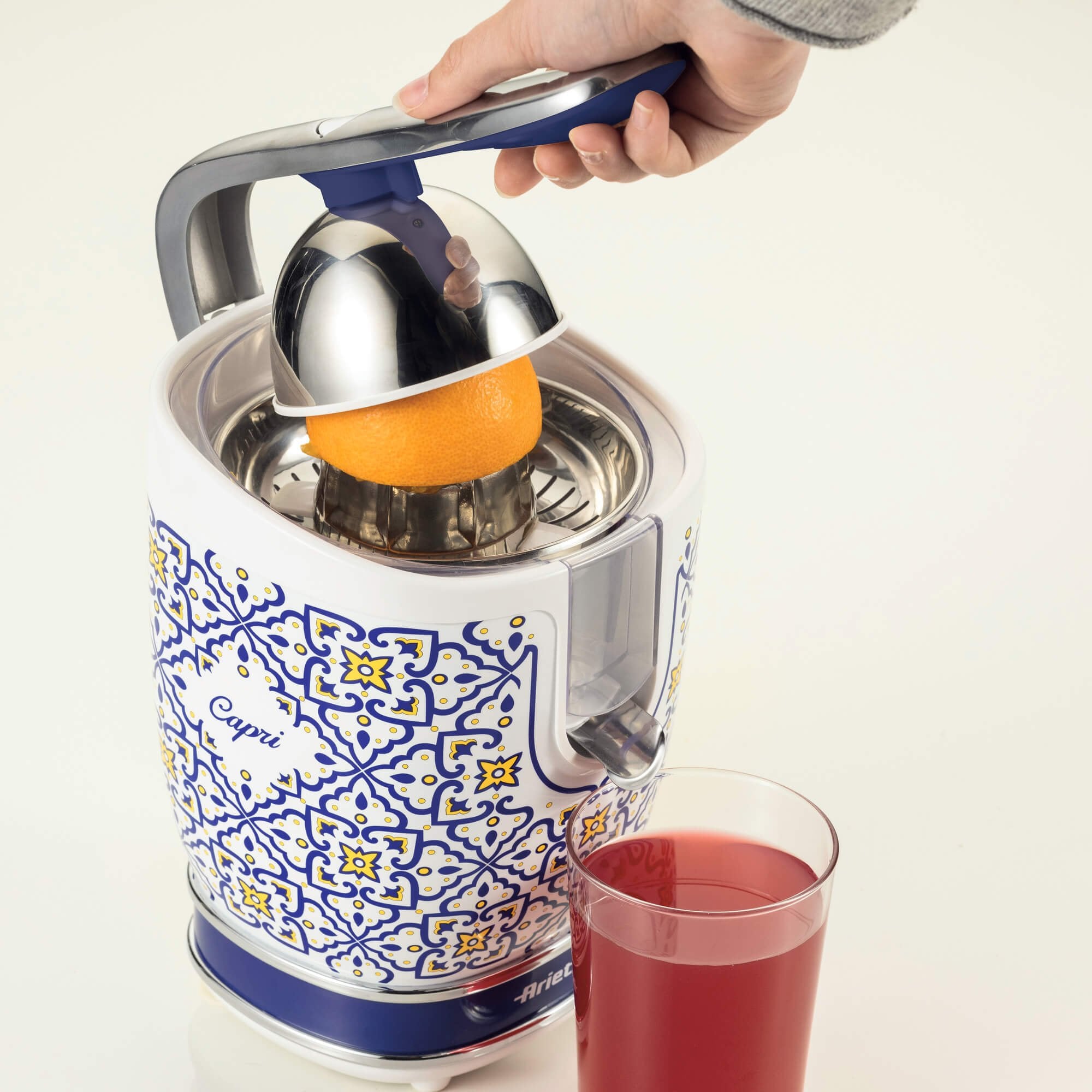 EAN 8003705122932 - Ariete 0413/0C prensa de cítricos eléctricos 0,6 L 85 W Blanco, Azul claro imagen 4