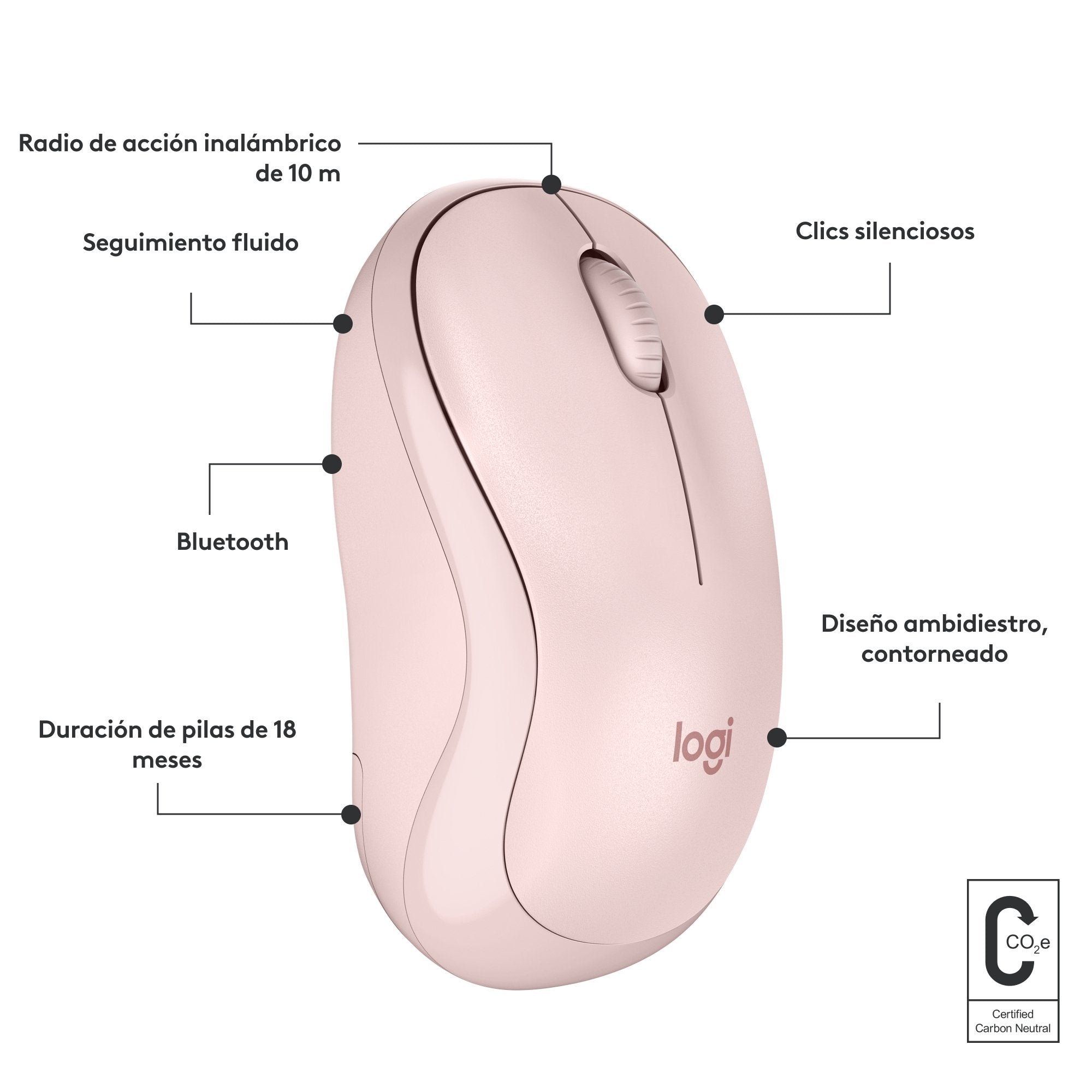 EAN 5099206112001 - Logitech 910-007121 ratón Viajes Ambidextro RF Wireless + Bluetooth 4000 DPI imagen 9