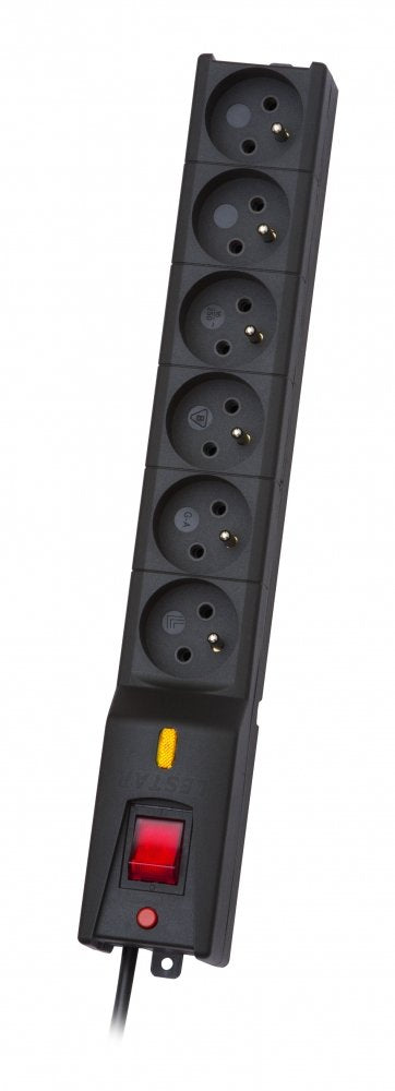 EAN 5901966004697 - LESTAR 1966004697 Negro 6 salidas AC 230 V 5 m imagen 1