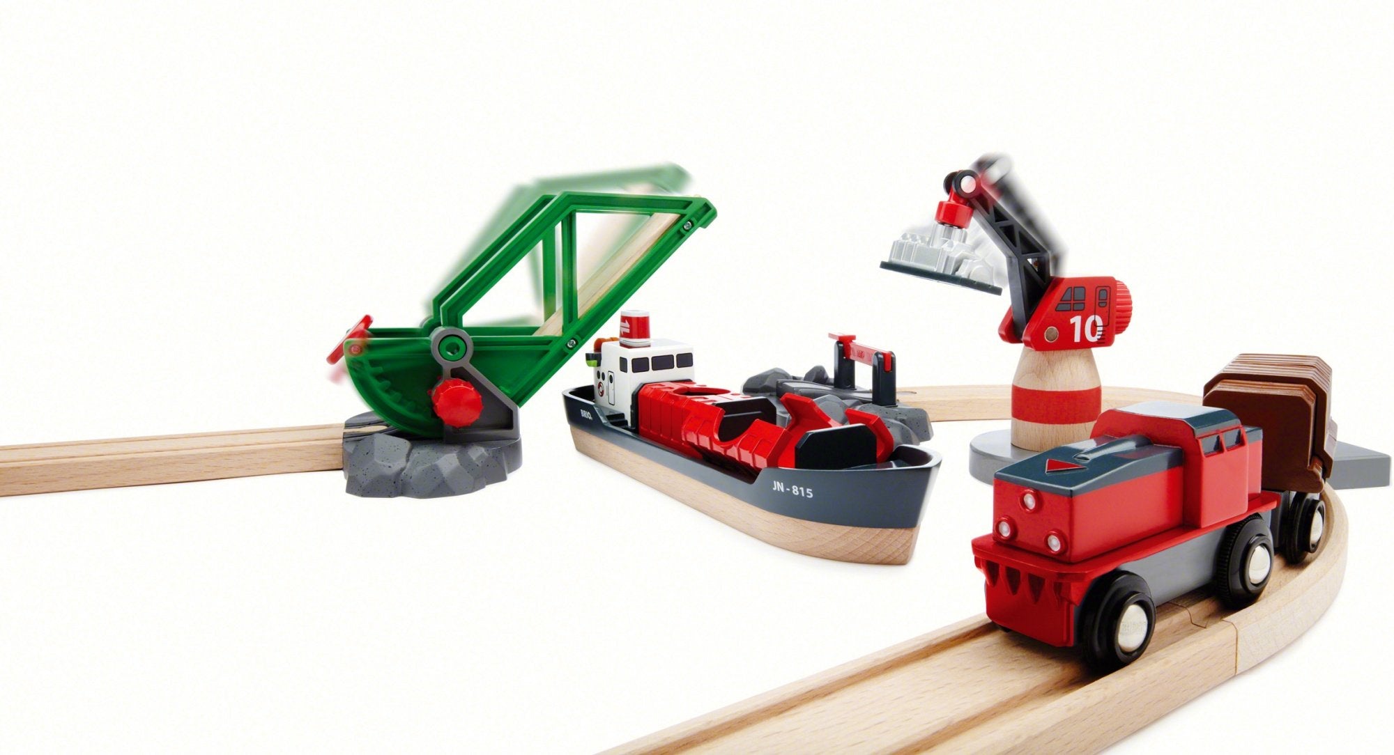 Brio World Set De Puerto De Contenedores Del Mundo, Ferrocarril 33061