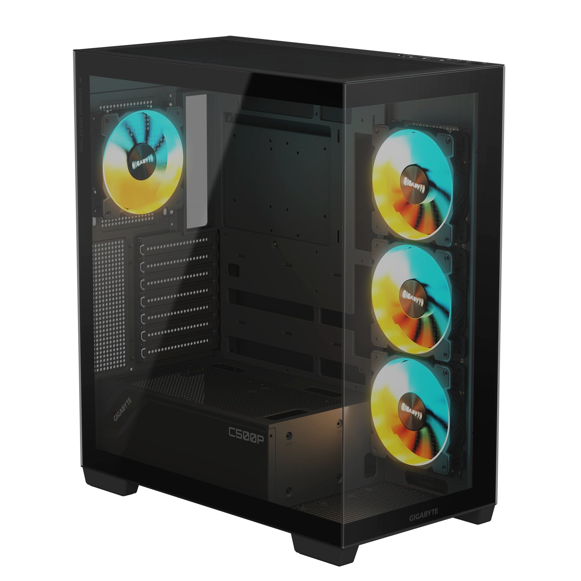 EAN 4719331555023 - GIGABYTE C500 PANORAMIC STEALTH Midi Tower Negro imagen 5