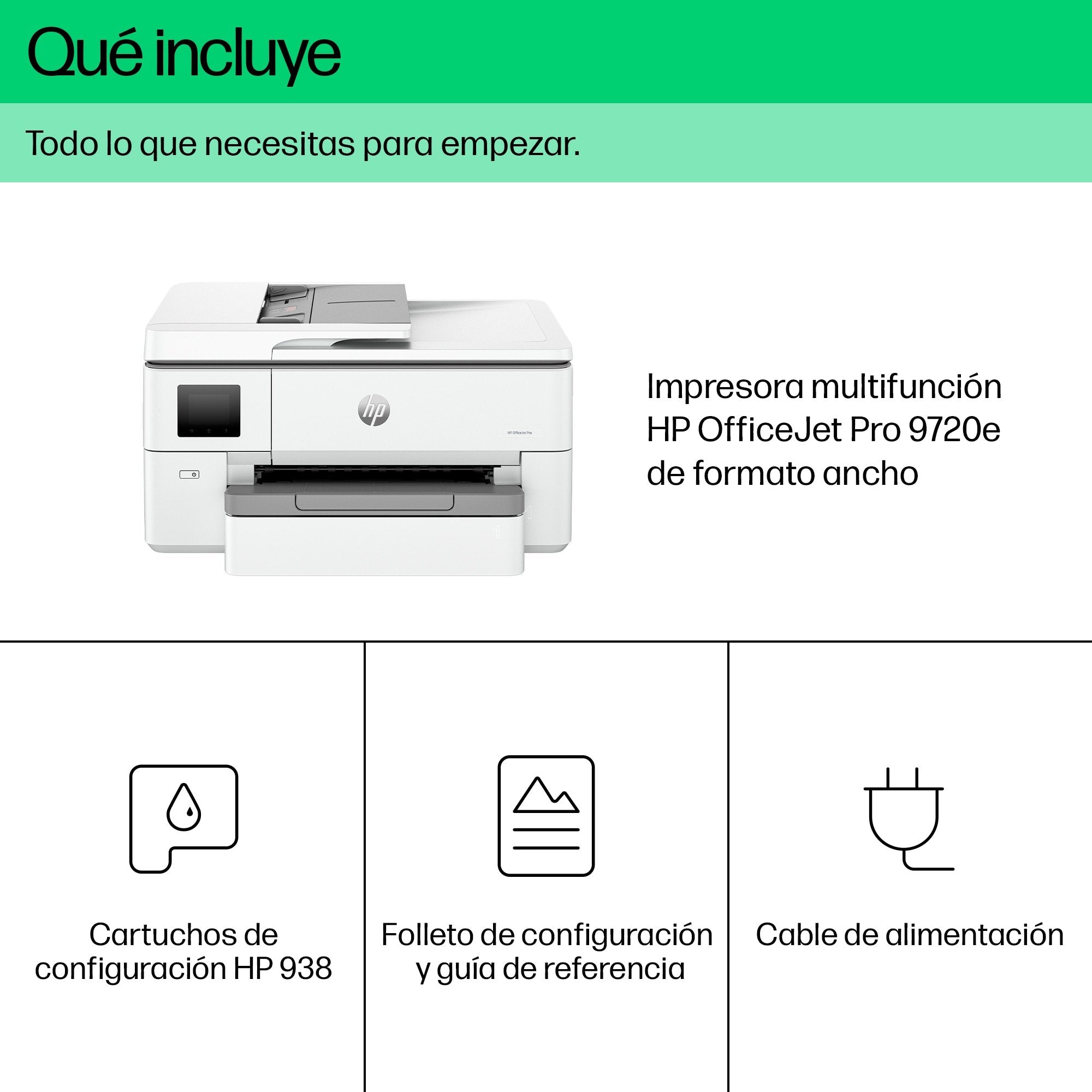 Hp Multifuncion Inkjet Officejet Pro 9720e A3