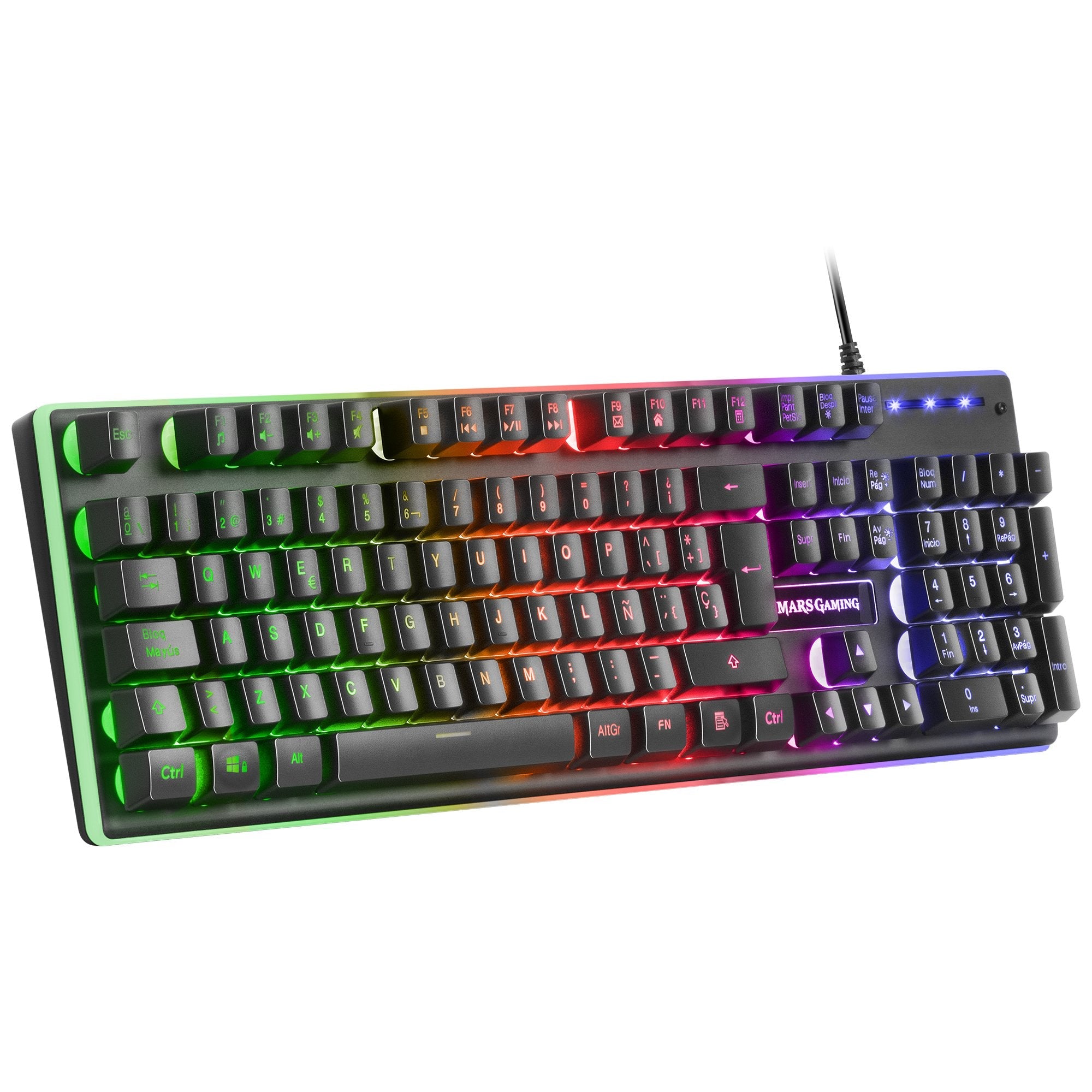 Mars Gaming Combo Mcpx Gaming 3in1 Rgb Black Pt